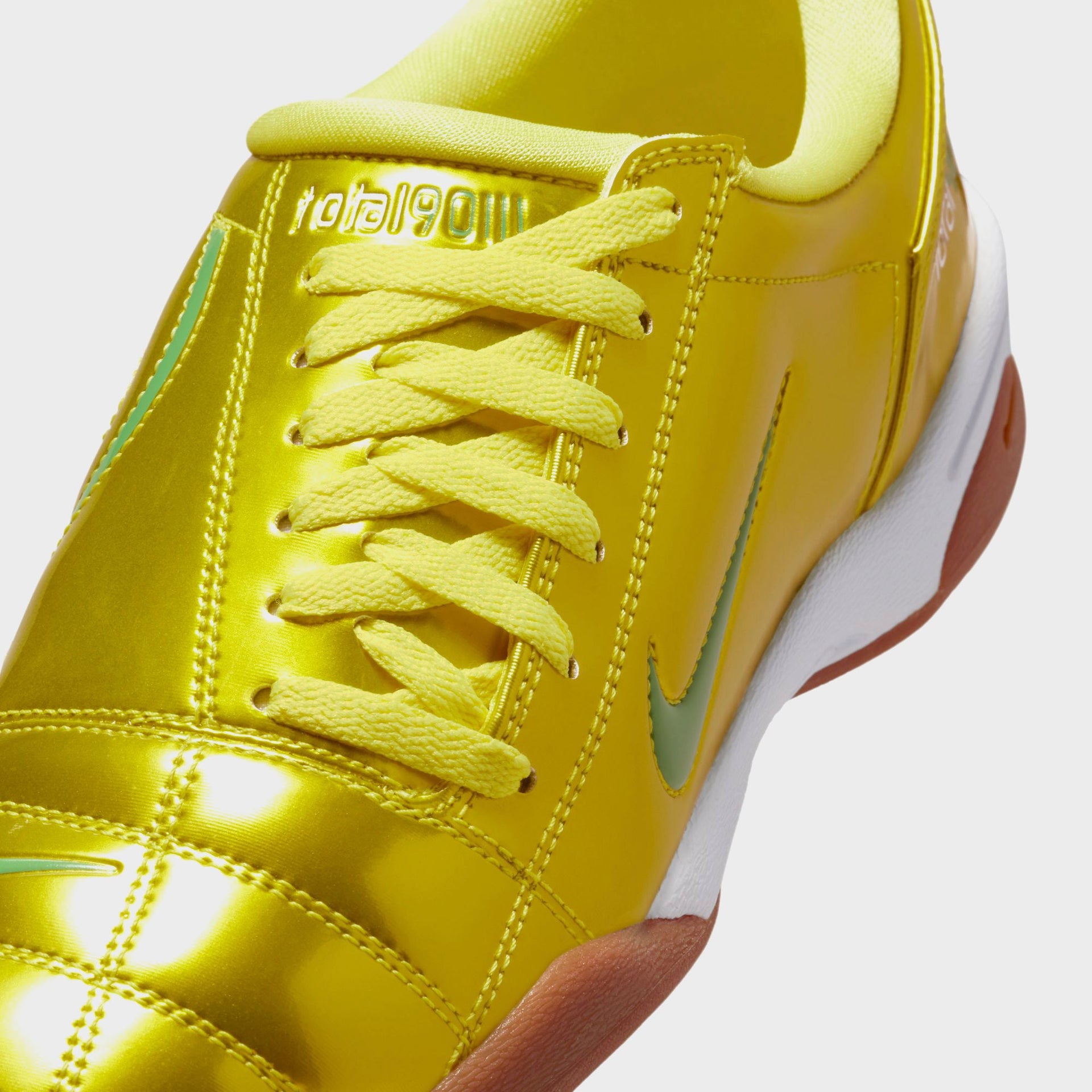 Nike T90 SP - Jaune dynamique / Vert scintillant / Gomme / Marron moyen