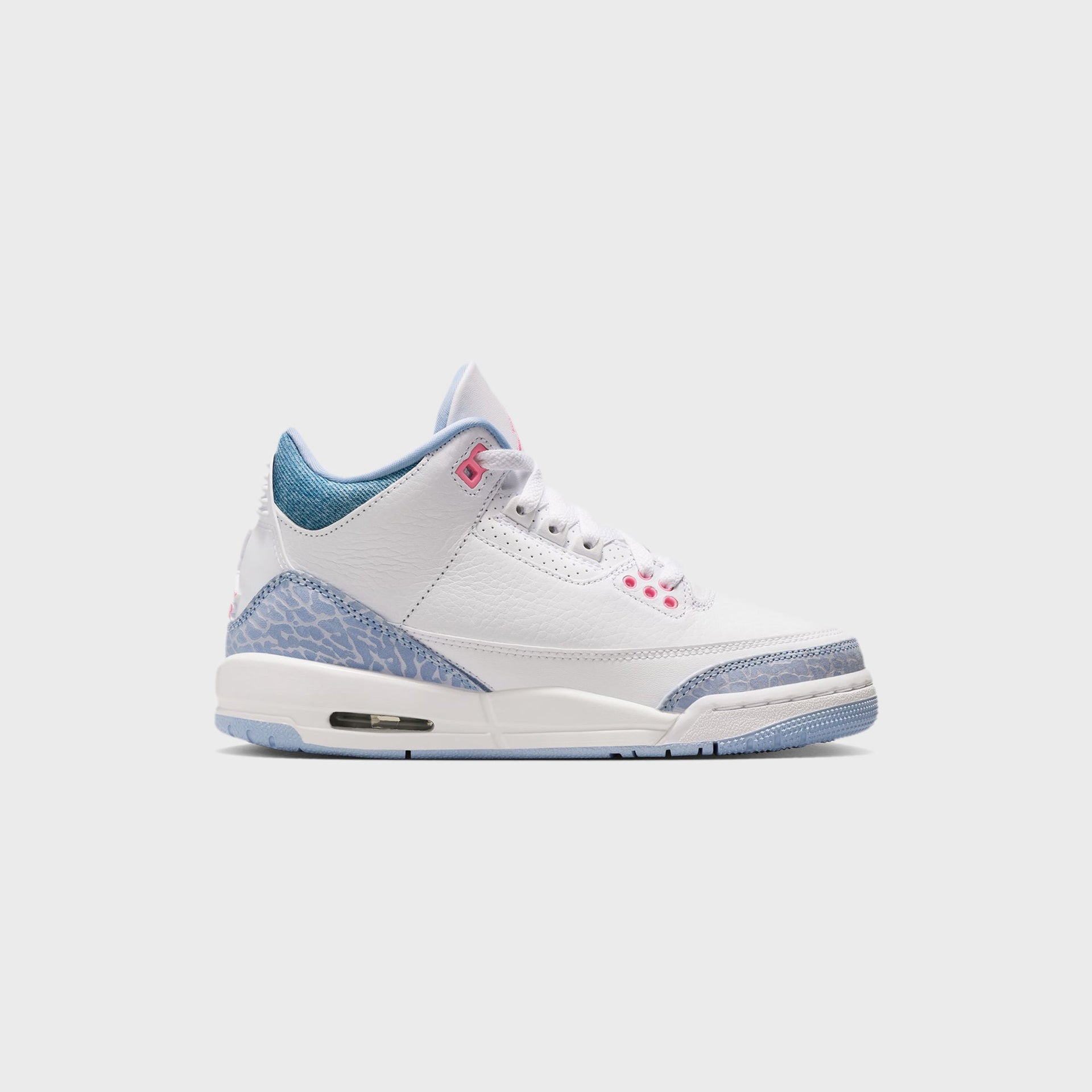 Nike GS Air Jordan 3 Retro - White / Cobalt Bliss / Football grey / Pink Glow