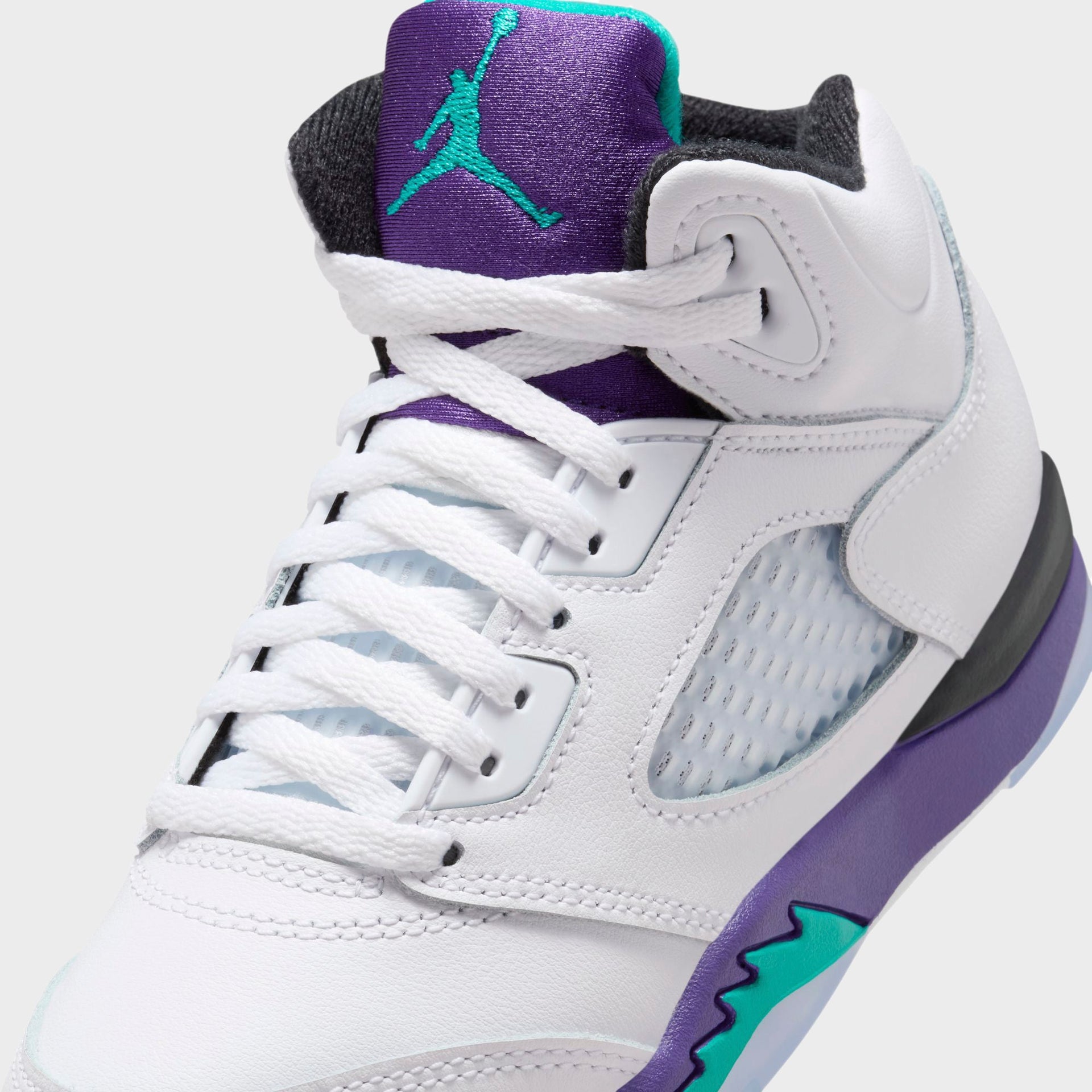 Nike PS Air Jordan 5 - Black / New Emerald / Grape Ice