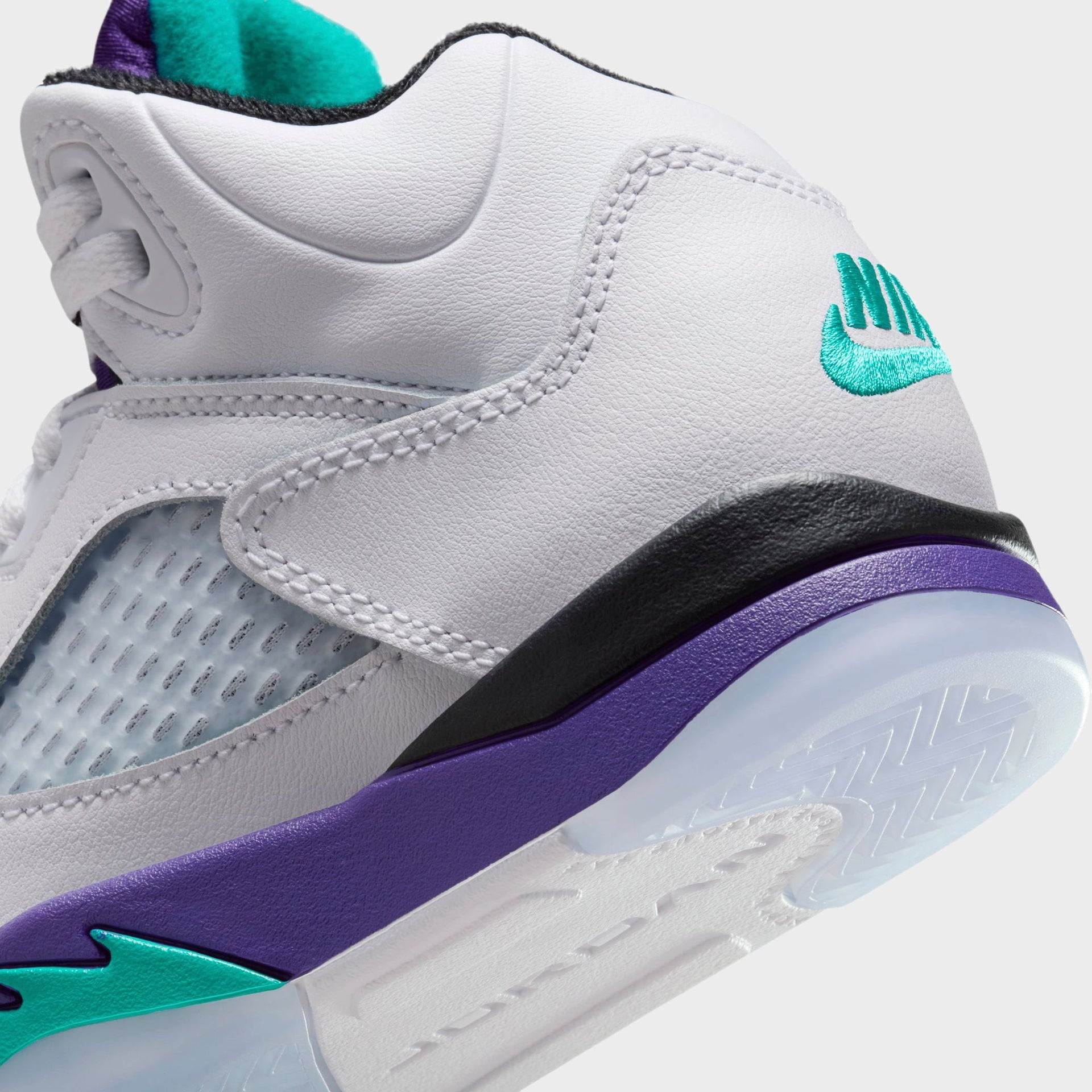 Nike PS Air Jordan 5 - Black / New Emerald / Grape Ice