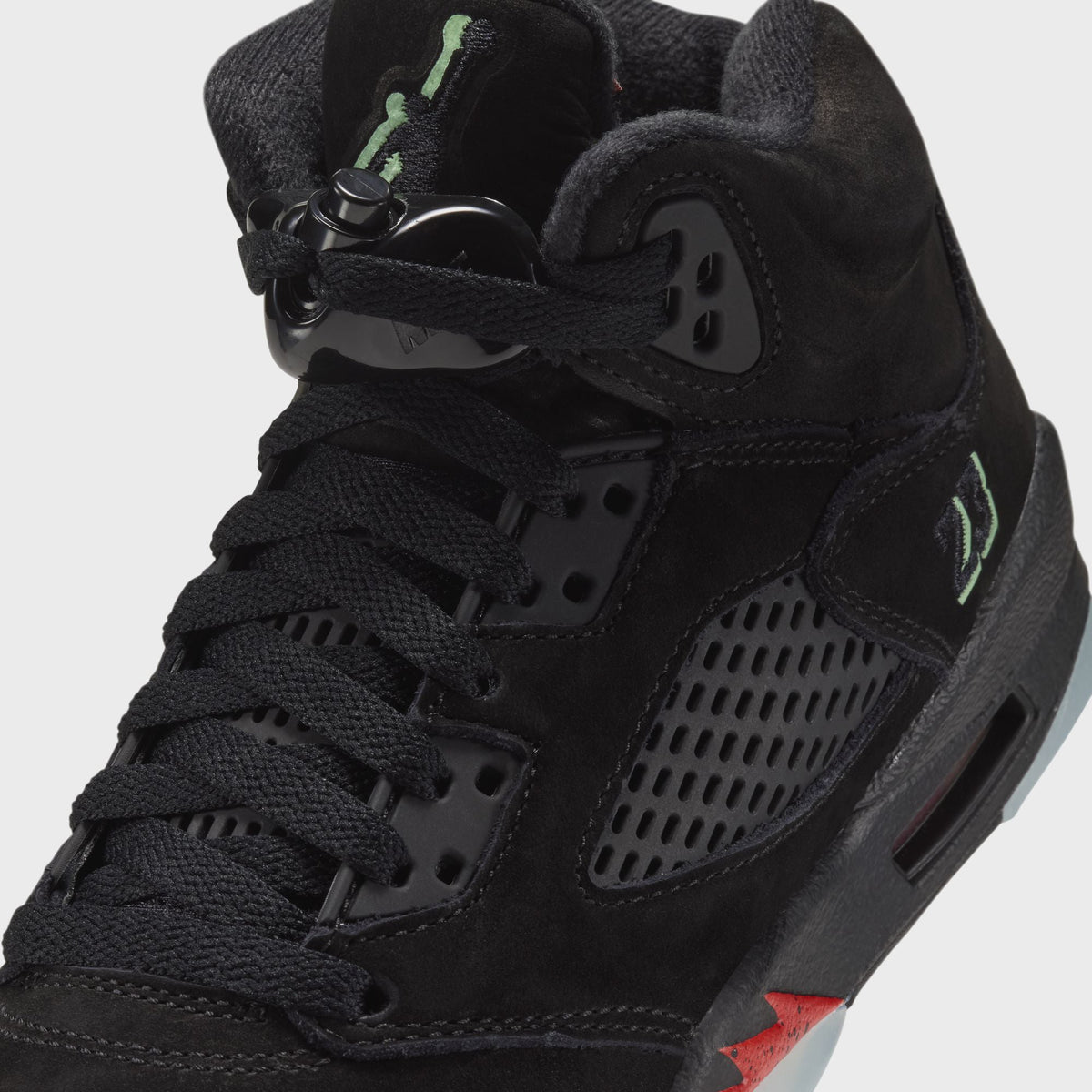 Jordan GS Air Jordan 5 Retro - Black / Picante Red / Glow In The Dark / Multi Color