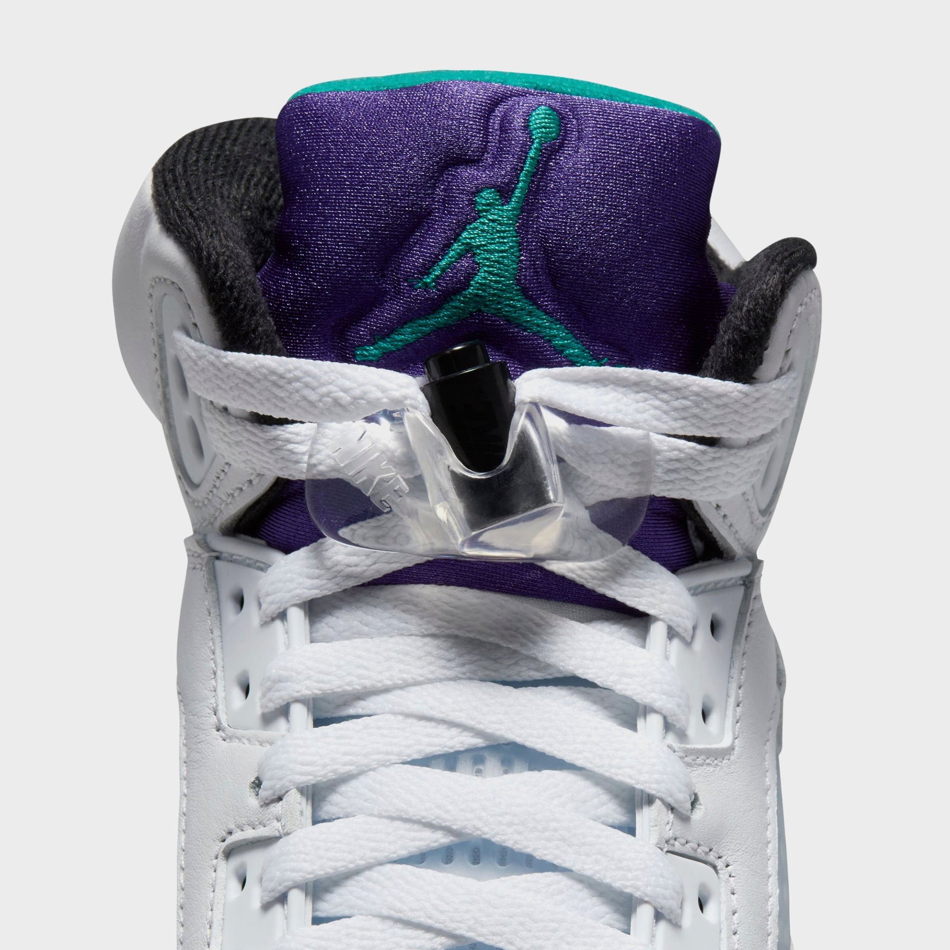 Nike GS Air Jordan 5 - Black / New Emerald / Grape Ice