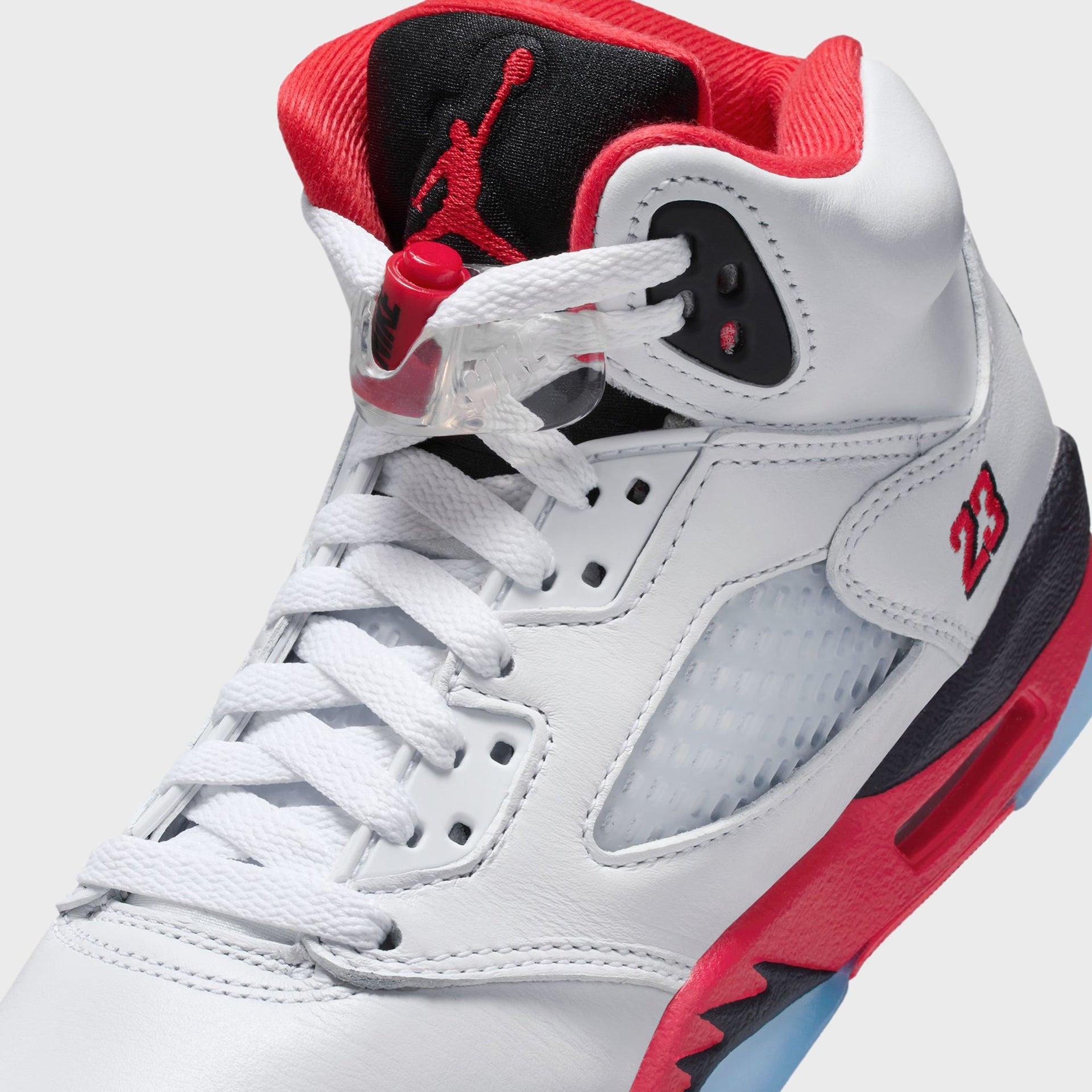 Jordan GS Air Jordan 5 Retro OG - White / Fire Red / Black