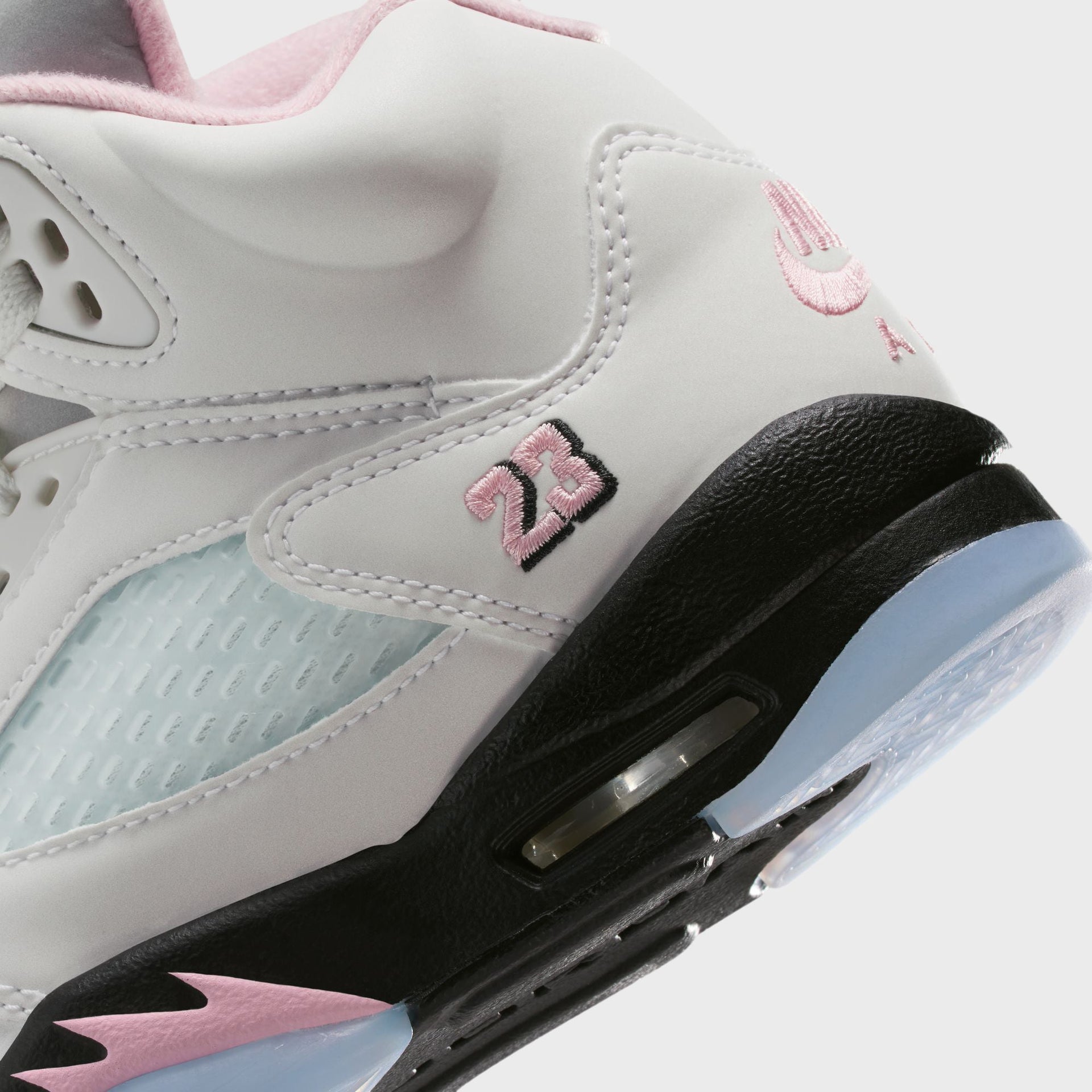 Jordan GS Air Jordan 5 Retro OG - White / Medium Soft Pink / Black