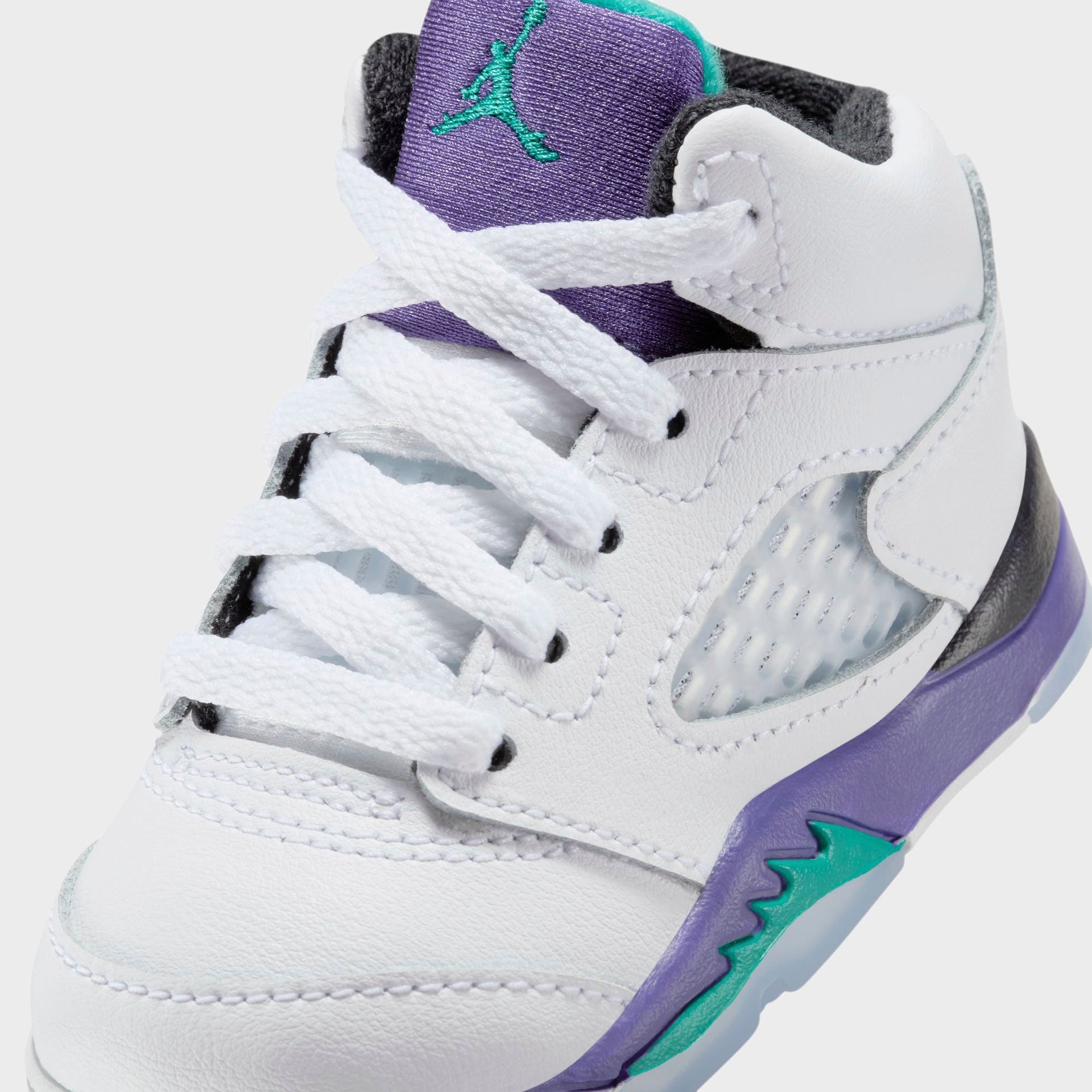 Nike Toddler Air Jordan 5 - Black / New Emerald / Grape Ice