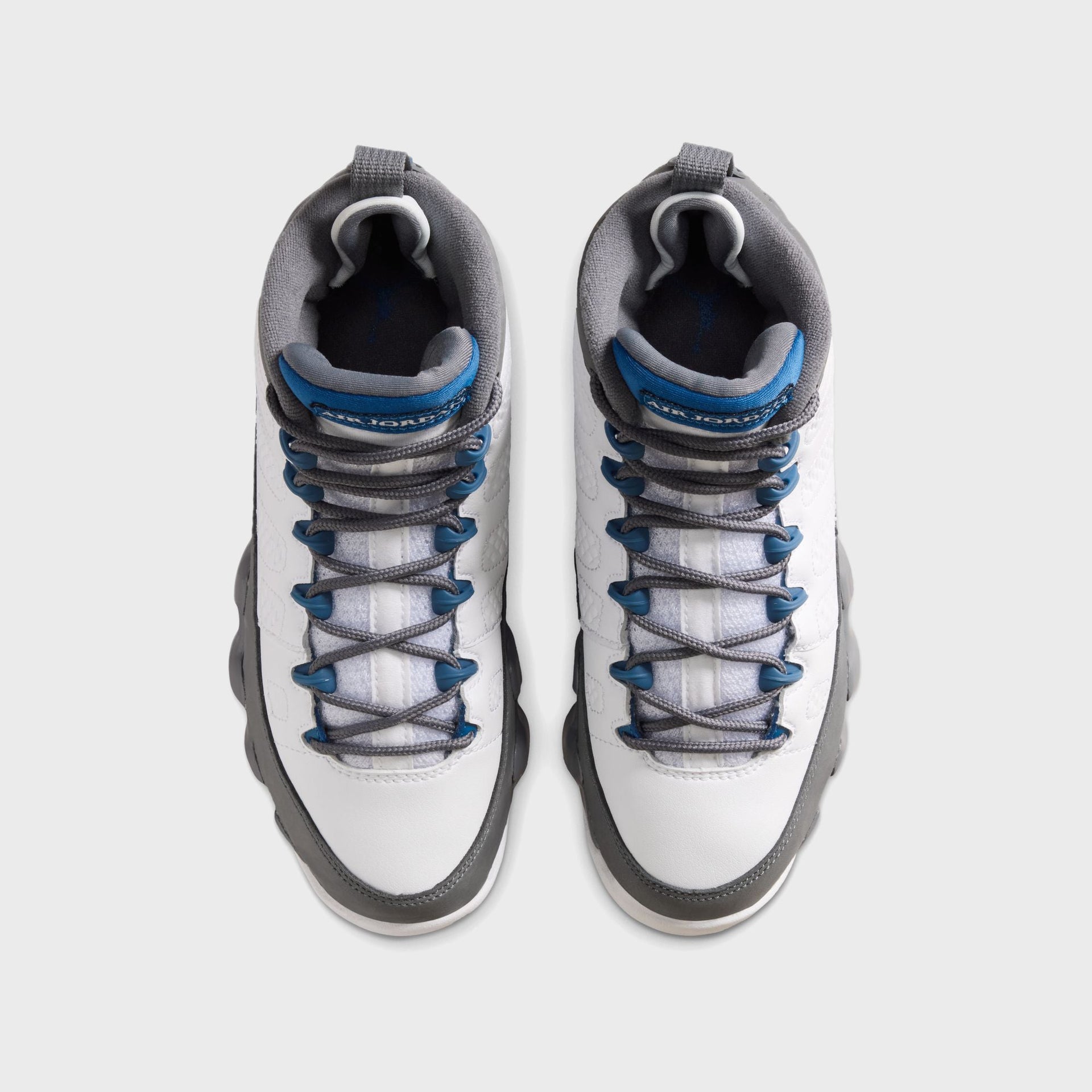 Jordan GS Air Jordan 9 Retro - White / French Blue / Flint Grey