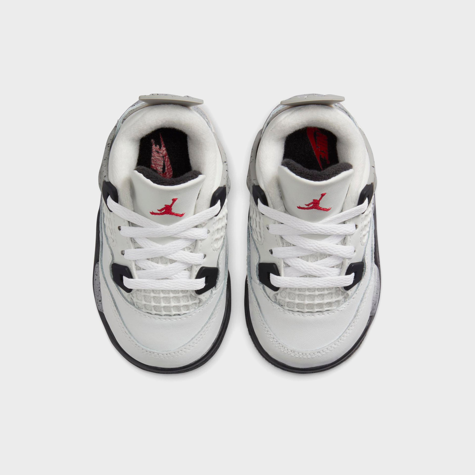 Nike TD Air Jordan 4 Retro - Summit White / Fire Red / Tech Grey / Black