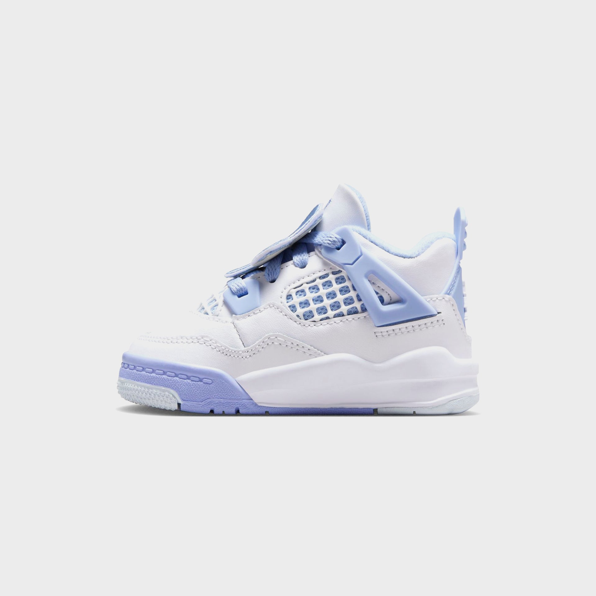 Jordan TD Air Jordan 4 Retro - White / Aluminum / Blue Tint / Oil Green