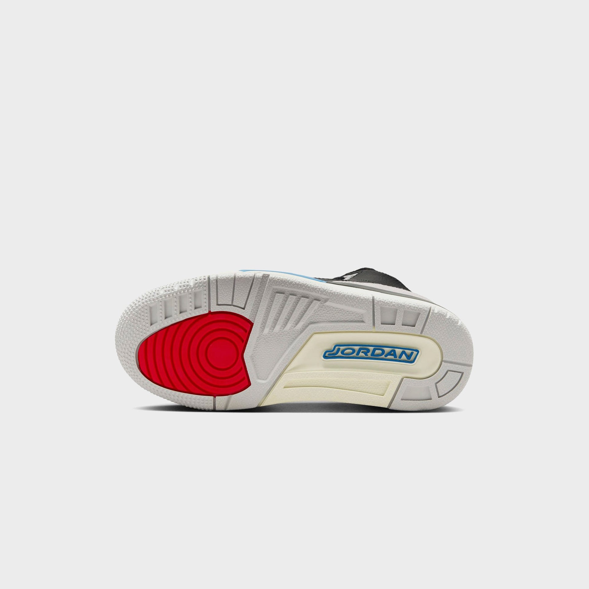 Nike Jordan 3 Retro OG pour enfants d'âge préscolaire - Noir / Rouge Chili / Gris neutre