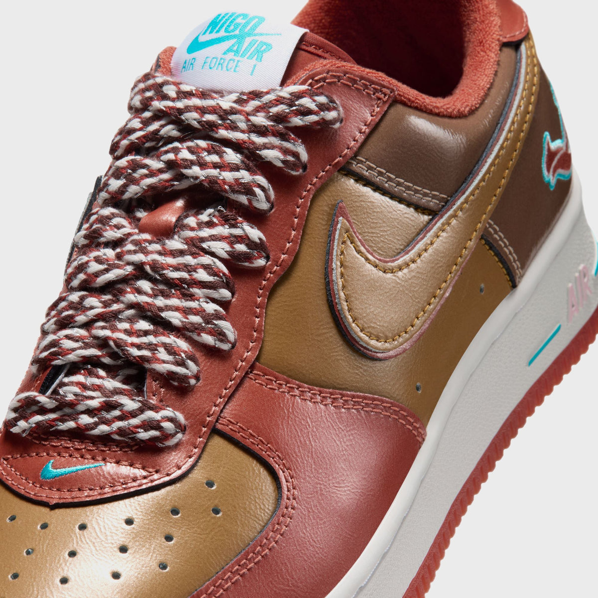 Nike x NIGO x J-Hope Air Force 1 '01 - Burnt Sunrise / Metallic Gold