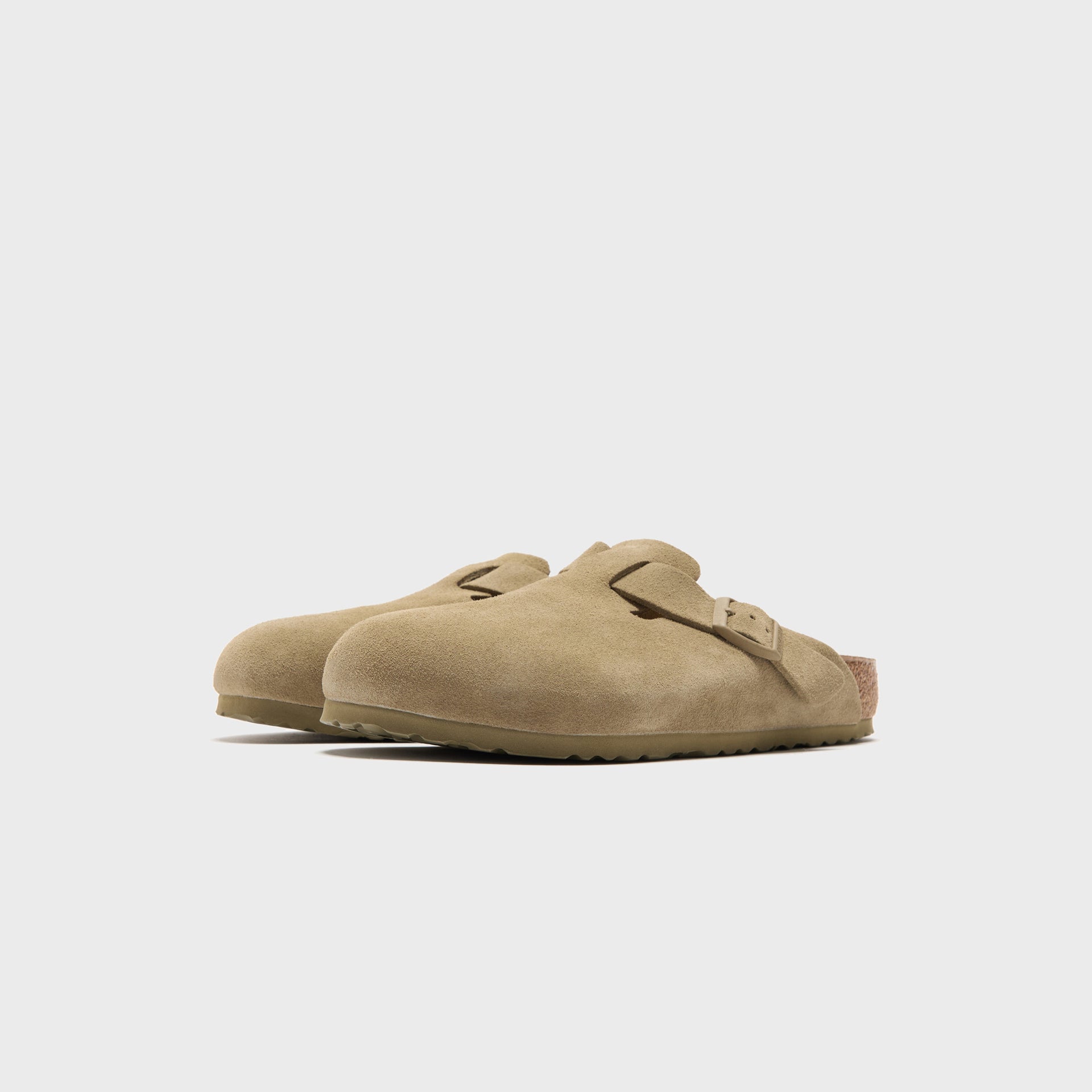 Birkenstock Boston Suede - Faded Khaki