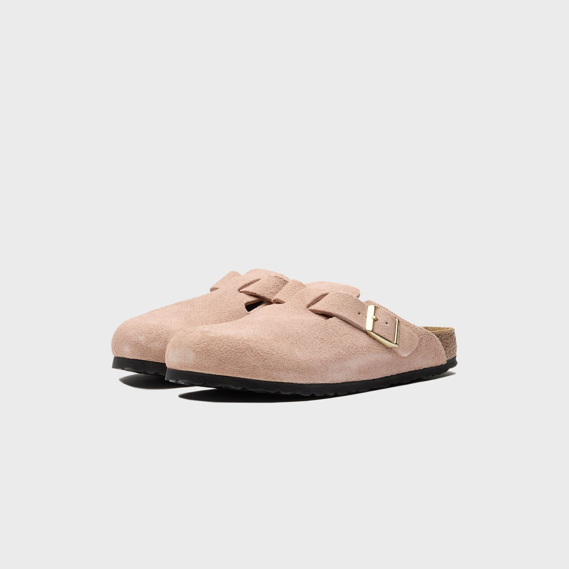 Birkenstock Boston en daim - Rose clair