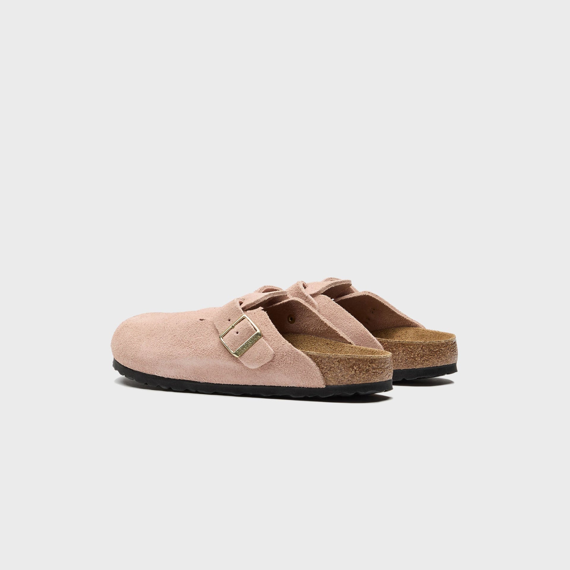 Birkenstock Boston en daim - Rose clair