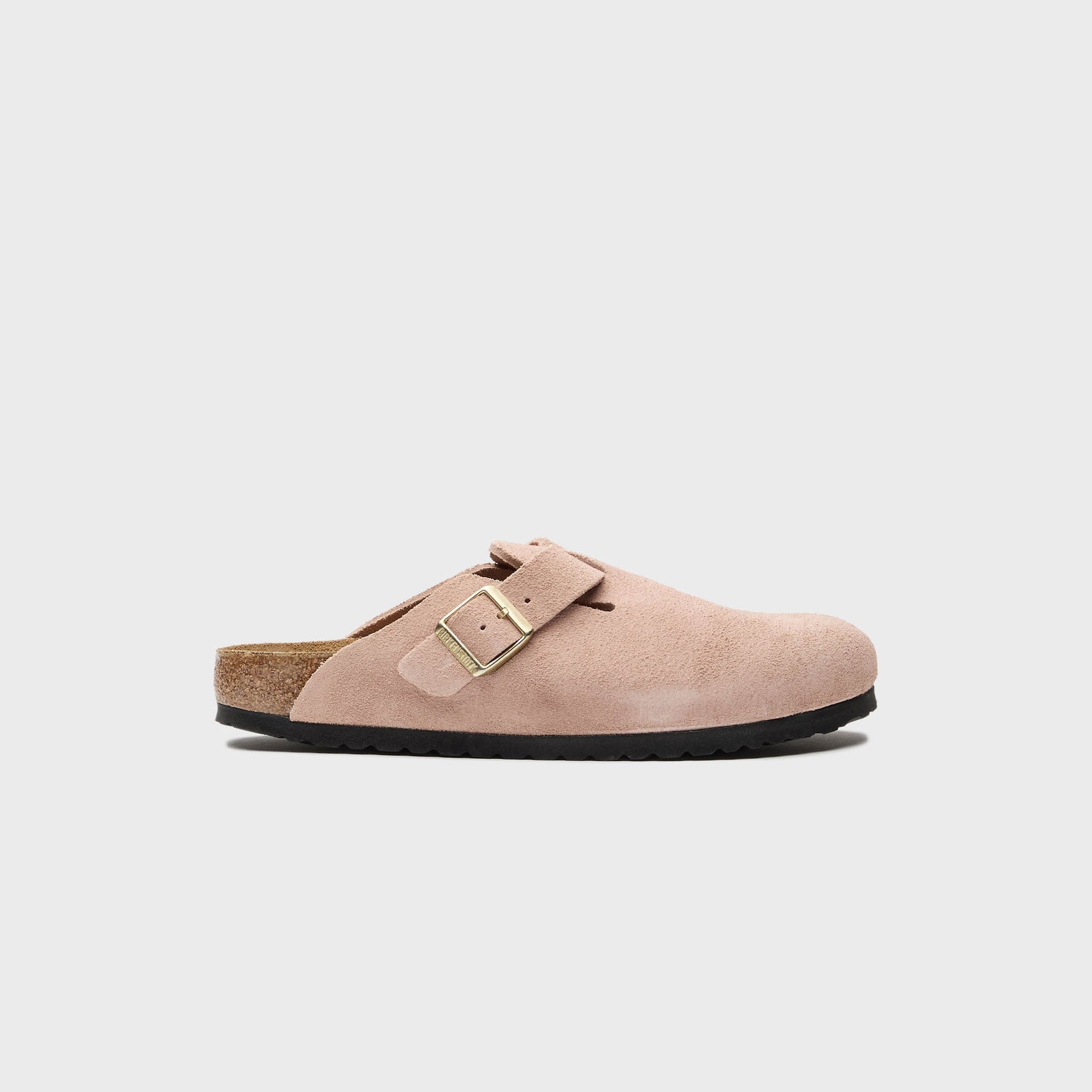Birkenstock Boston en daim - Rose clair