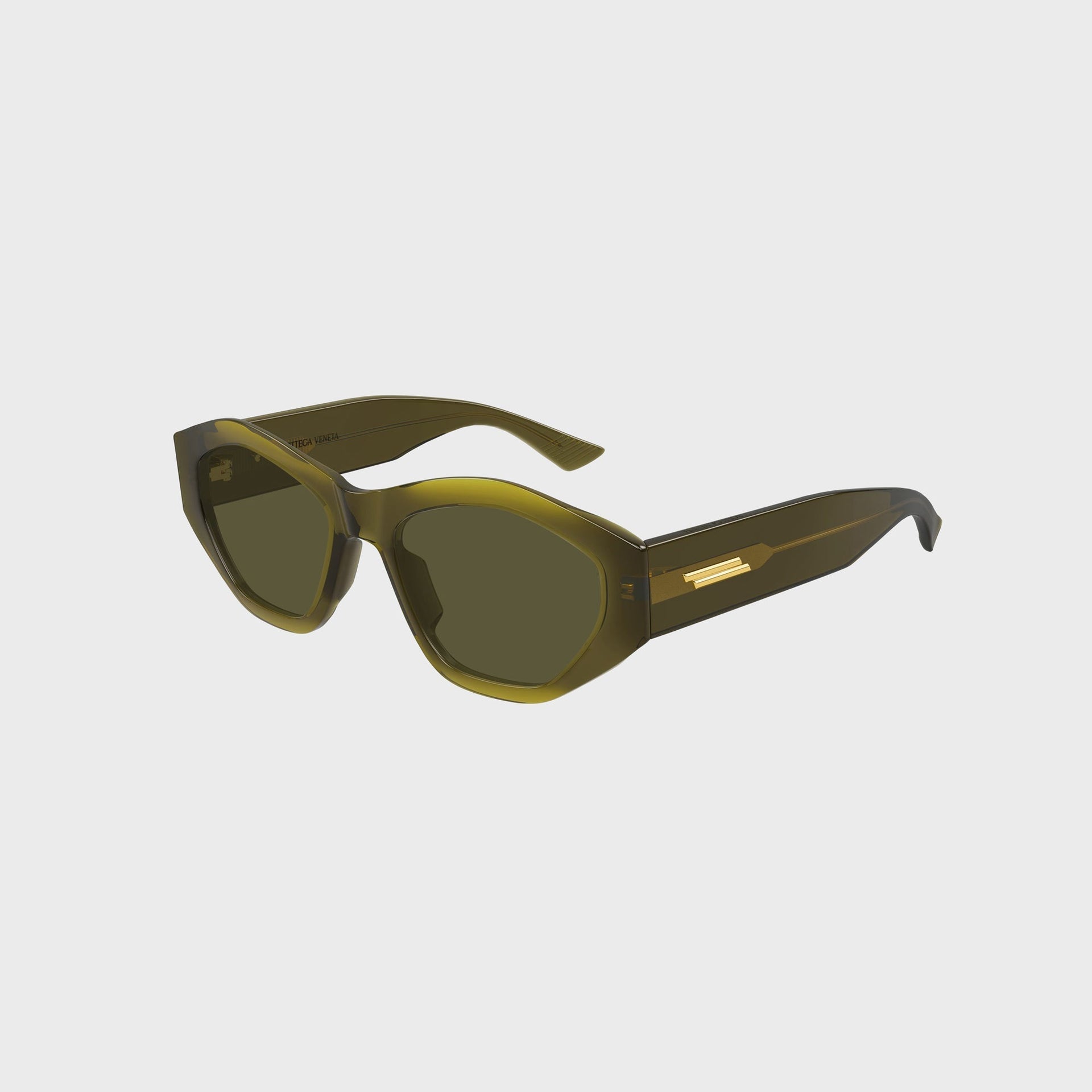 Bottega Veneta Recycled Acetate Sunglasses - Green / Green