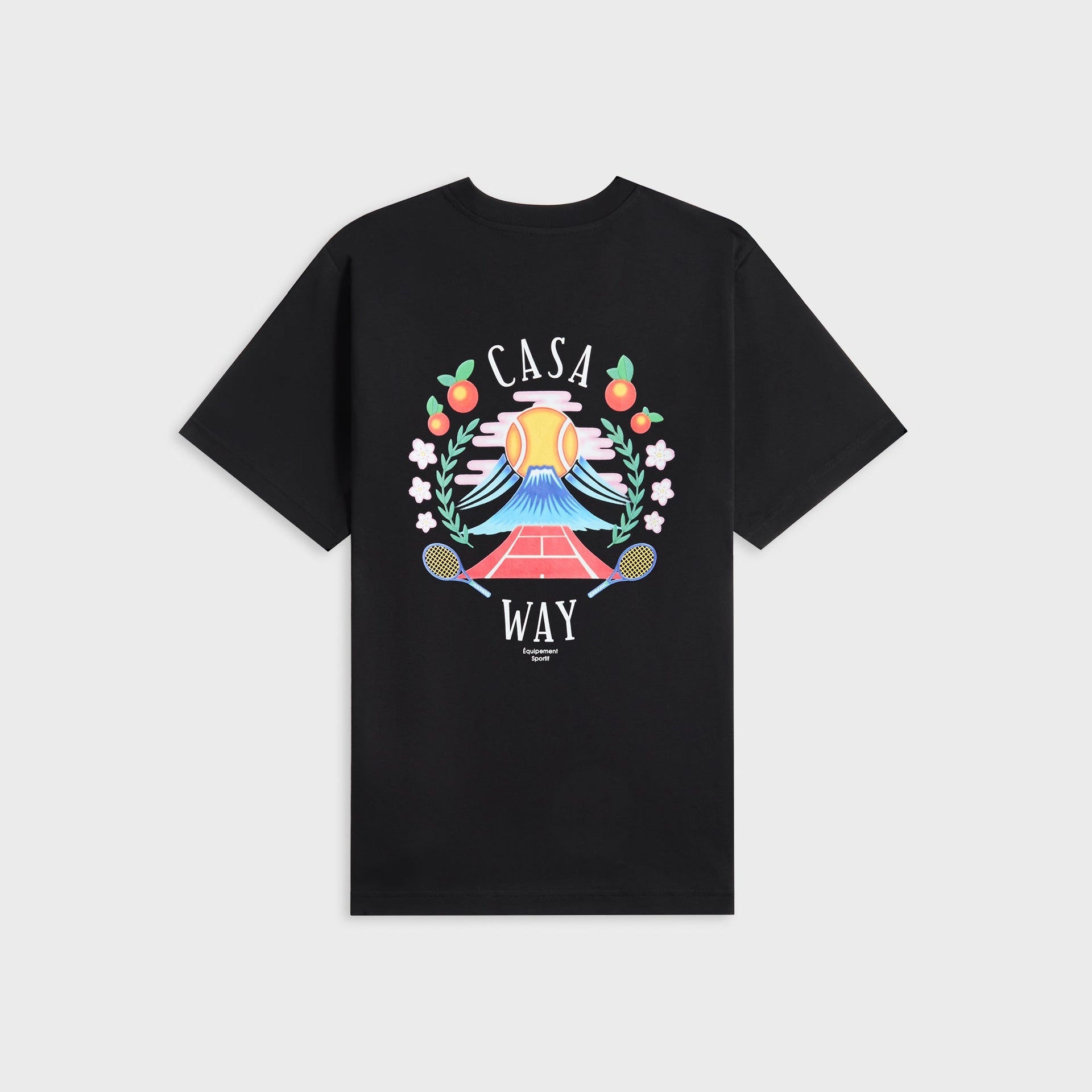 Casablanca Casa Way Mountain Printed Tee in Black