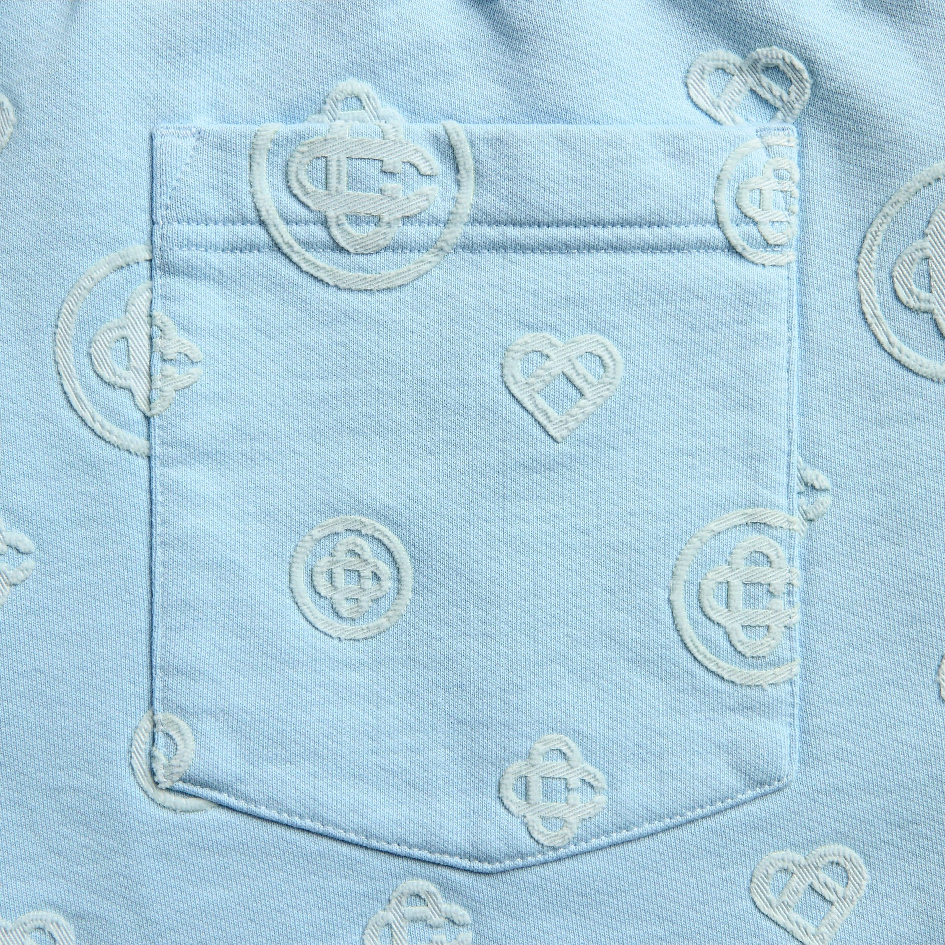 Casablanca Applique Monogram Sweatshort - Blue