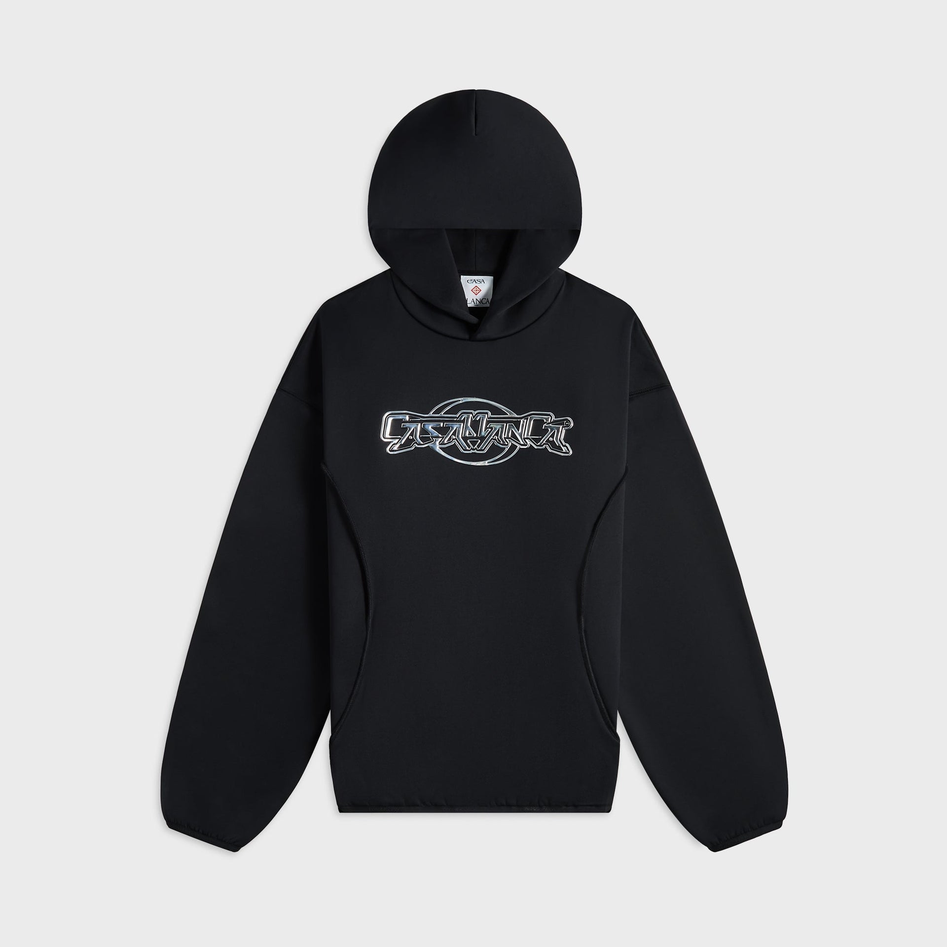 Casablanca Oversized Paneled Hoodie - Black
