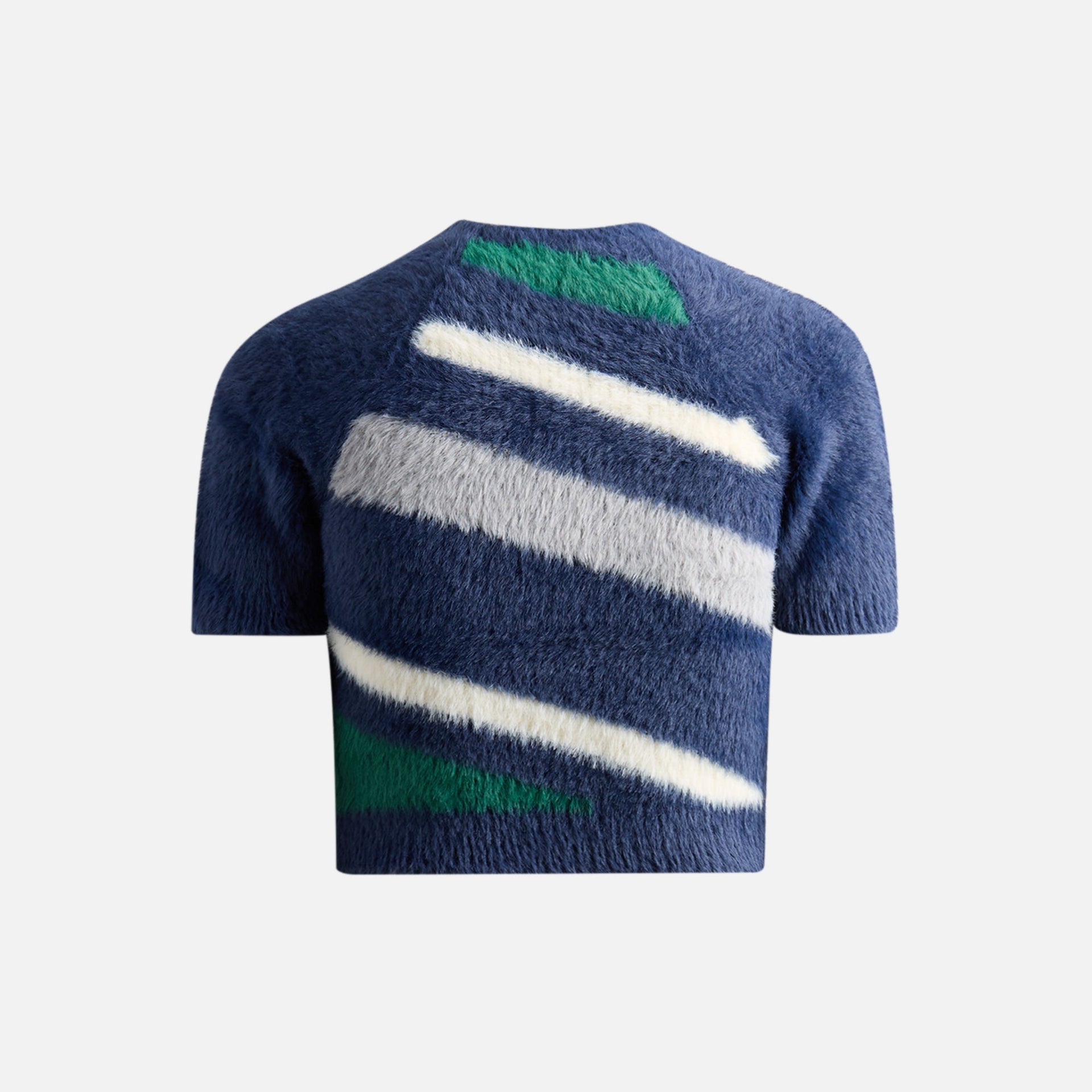 Polo Casablanca en nylon duveteux - Bleu marine