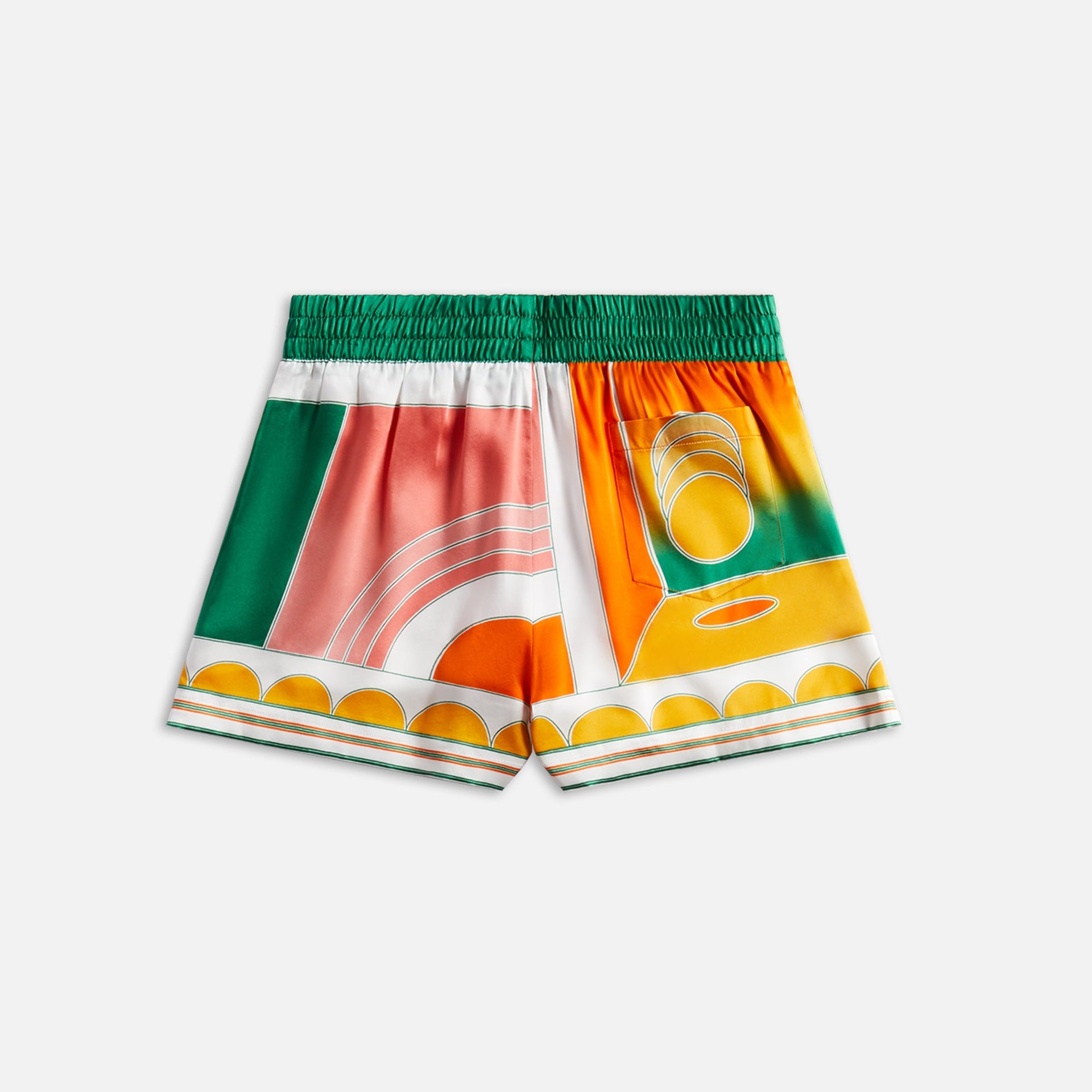 Short en soie Casablanca Summer Court avec cordons de serrage - Multicolore