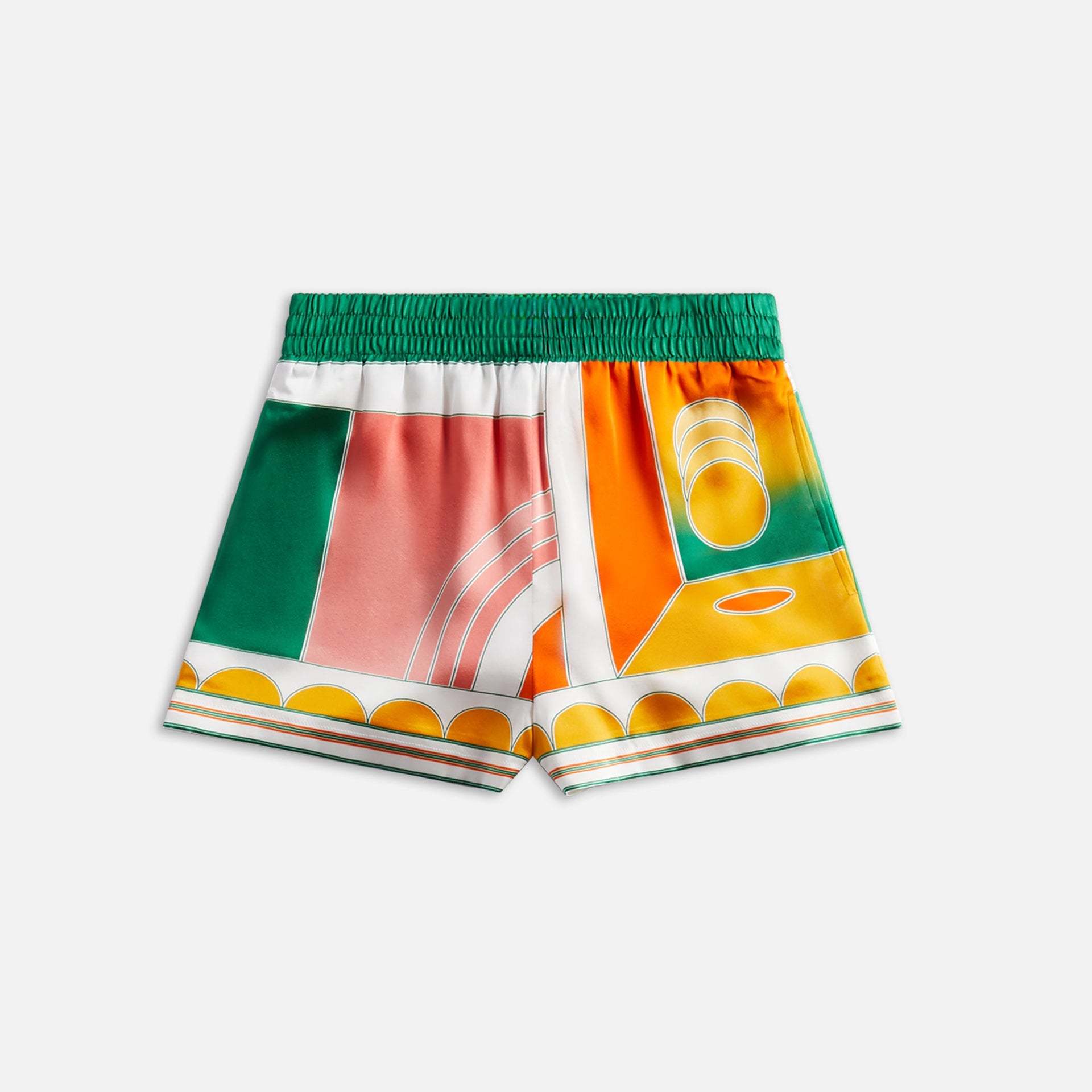 Short en soie Casablanca Summer Court avec cordons de serrage - Multicolore