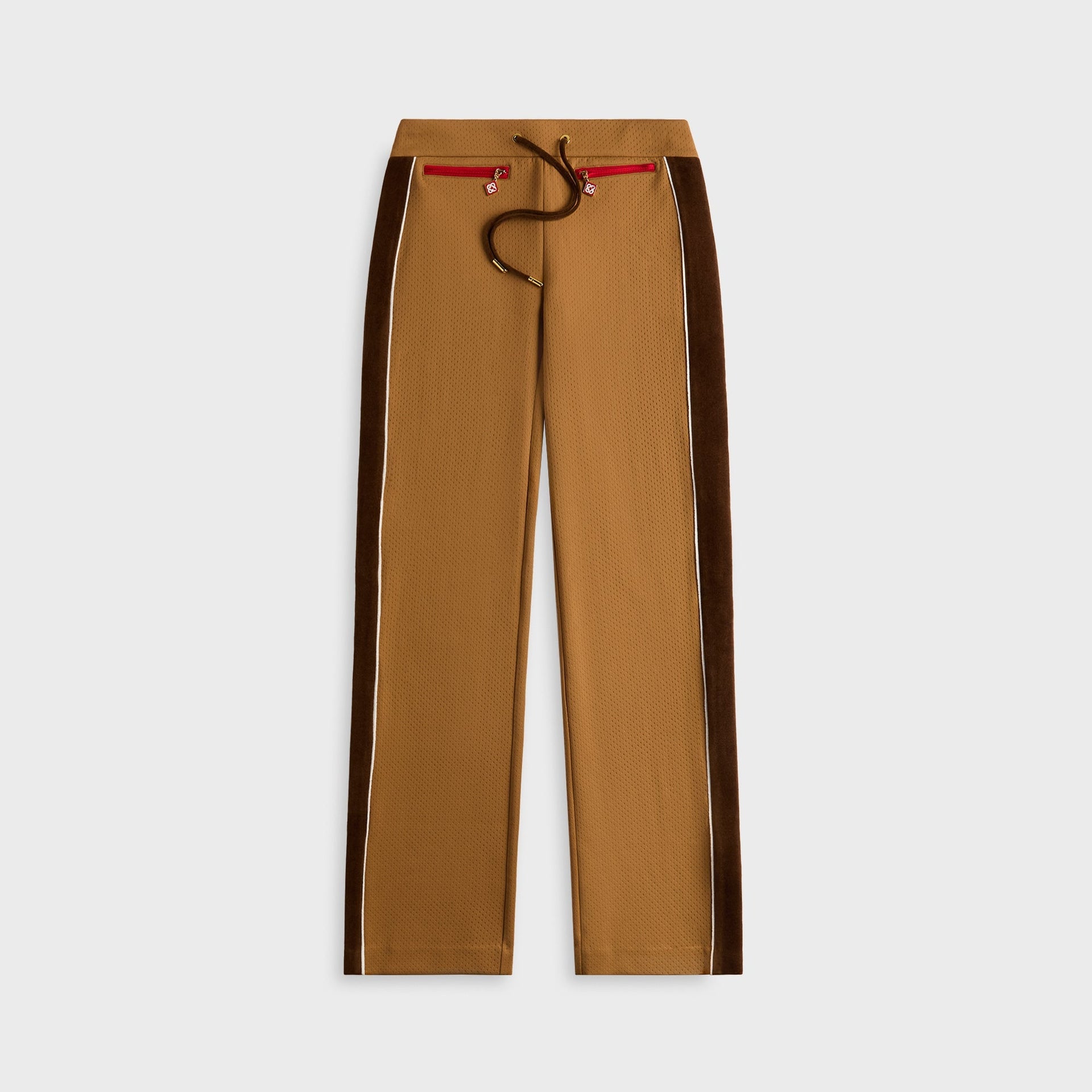 Pantalon de survêtement Casablanca à empiècements en chenille beige