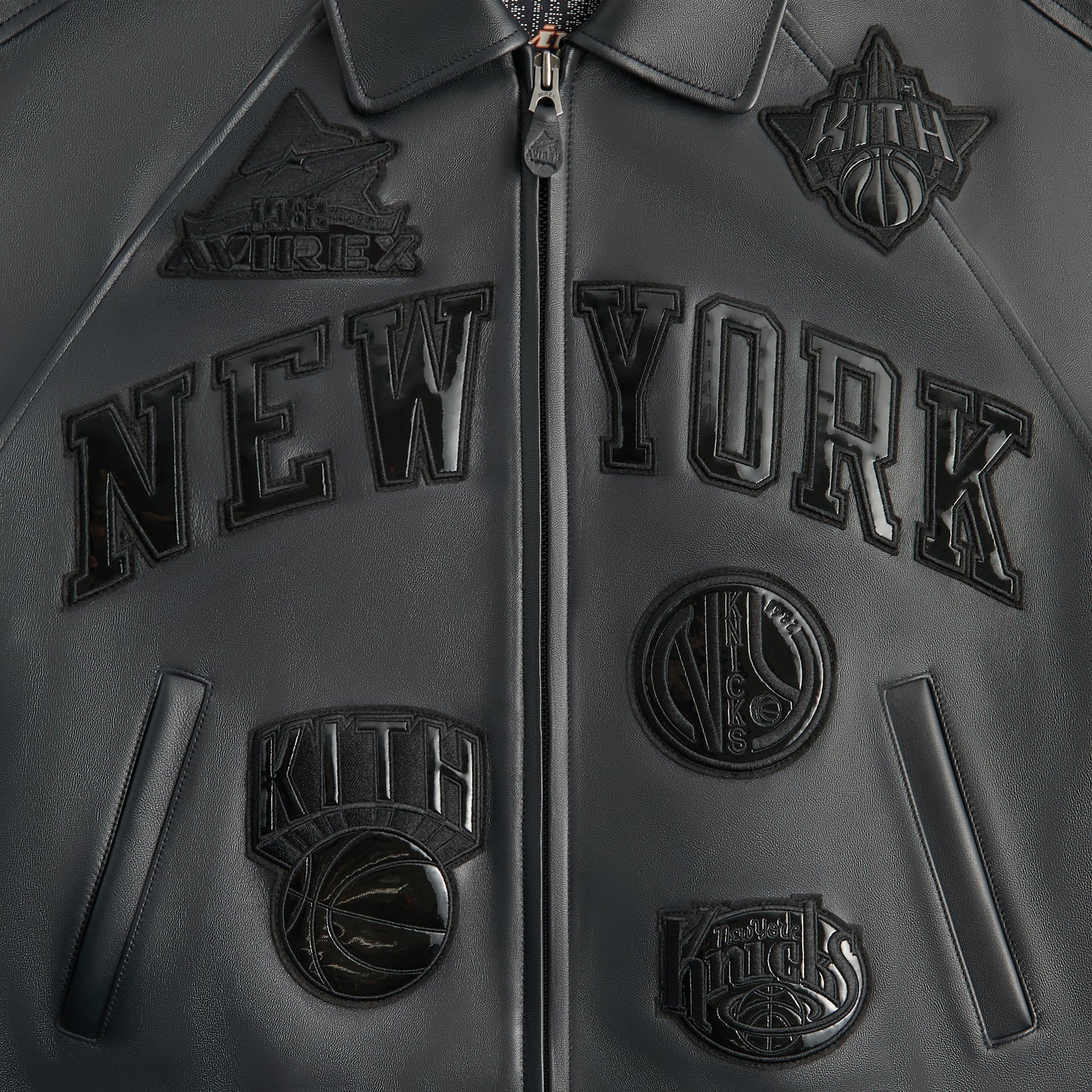 Kith & AVIREX for the New York Knicks Madison Square Garden Icon Jacket - Black