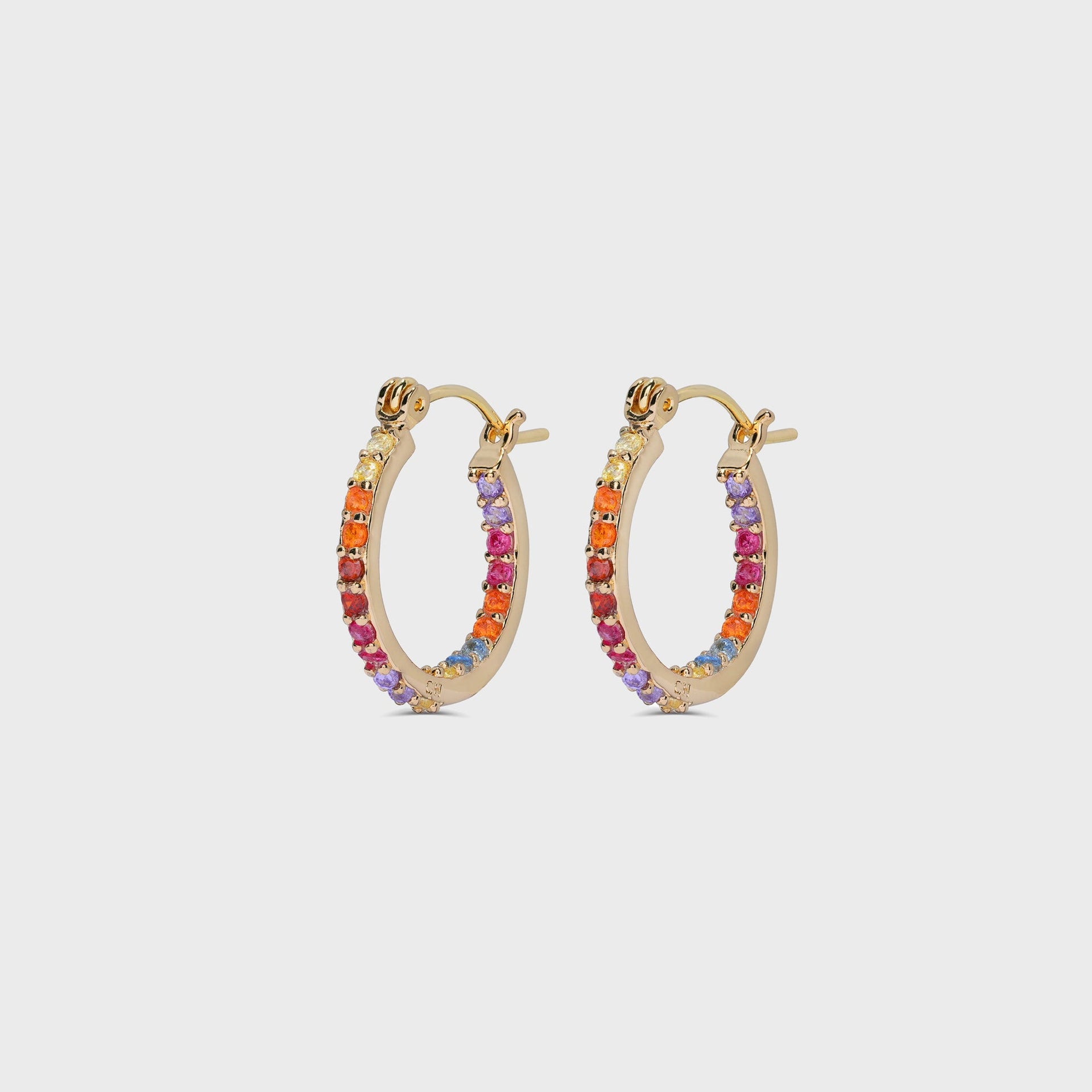 Crystal Haze Serena Small Hoops - Multi