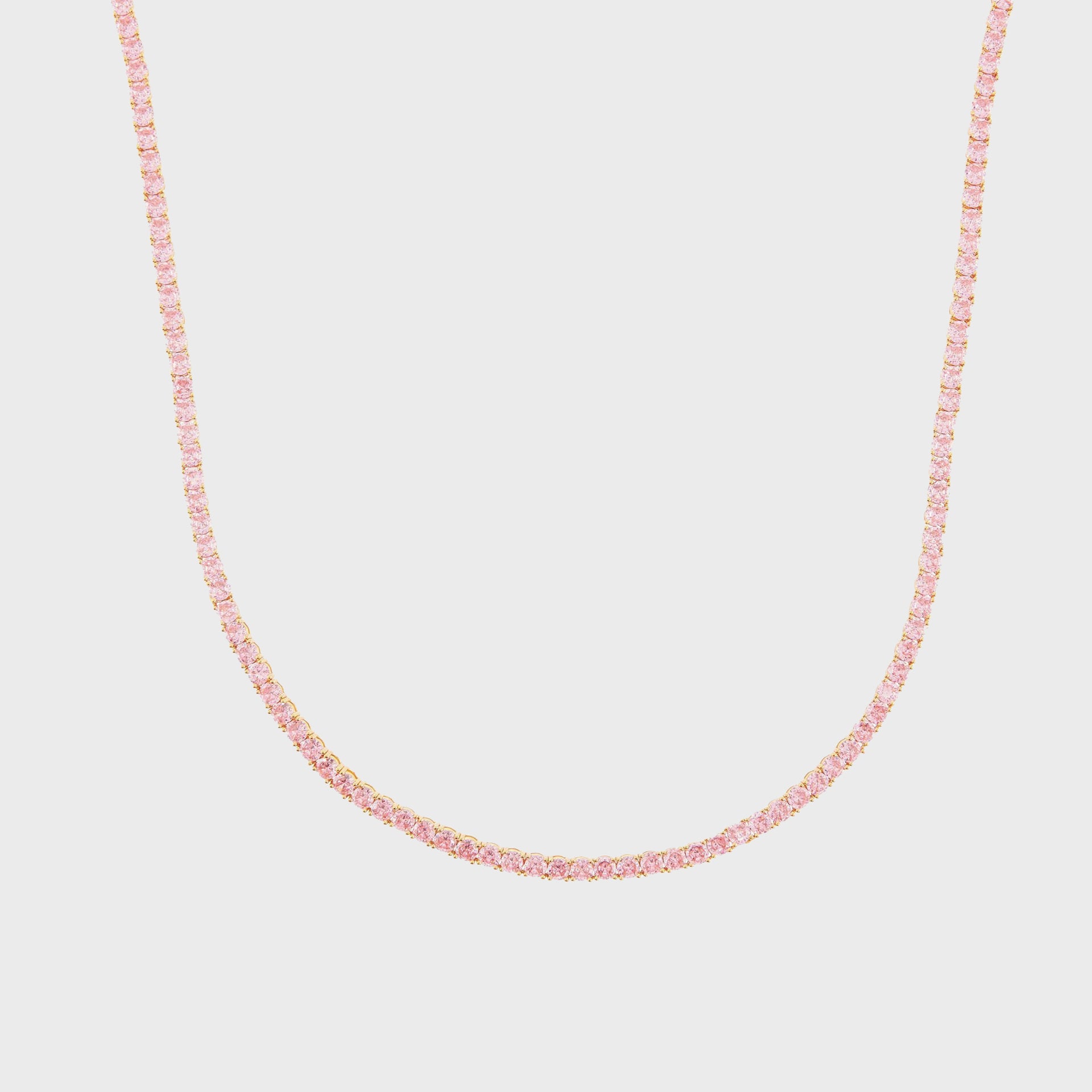 Crystal Haze Serena Necklace - Bubblegum