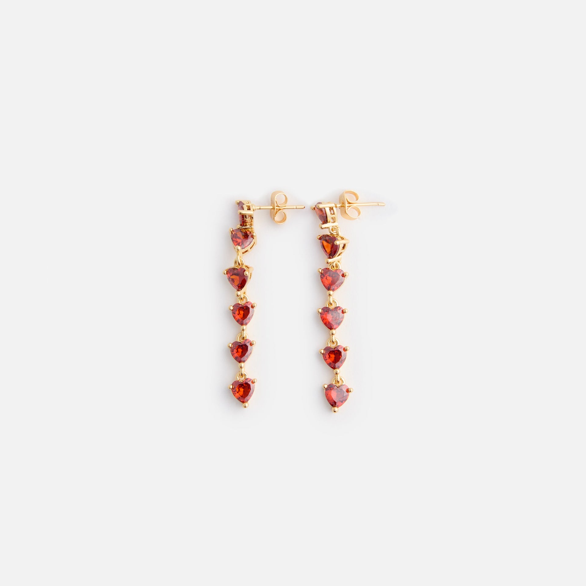 Crystal Haze Be My Valentine Earring - Red