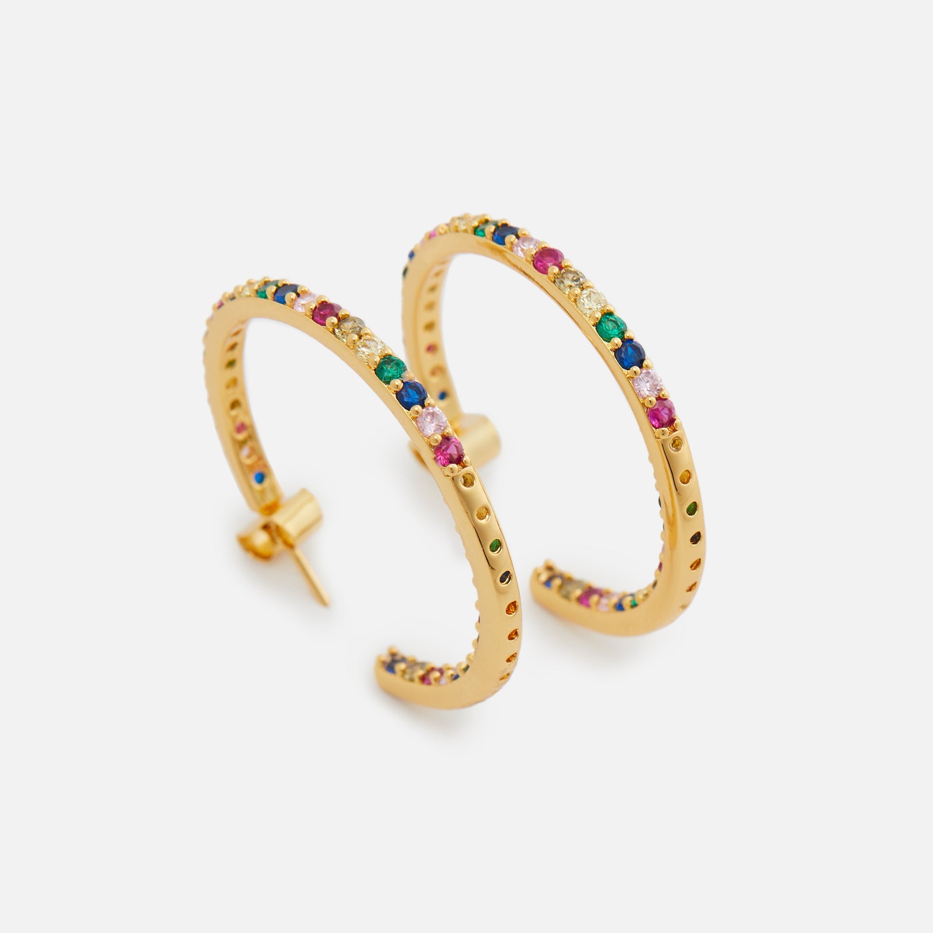 Créoles Crystal Haze Block - Multicolore foncé
