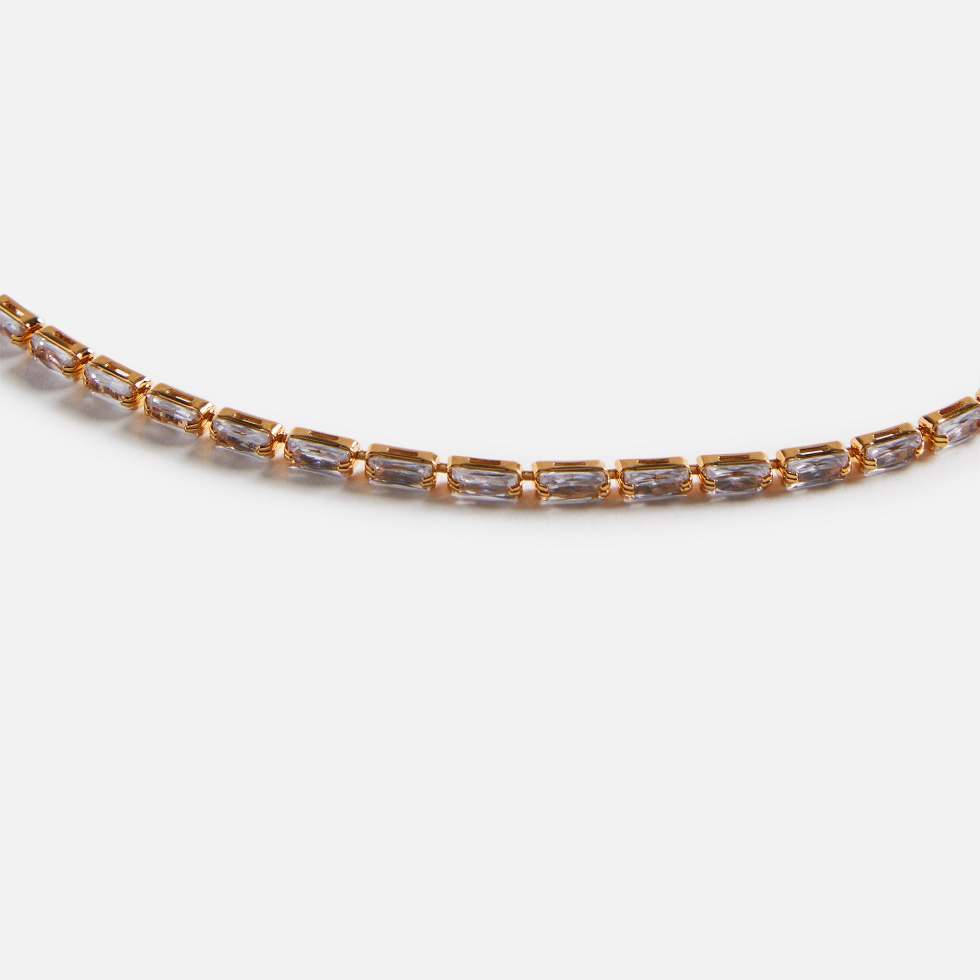 Collier ras du cou Crystal Haze Mini Baguette - Transparent