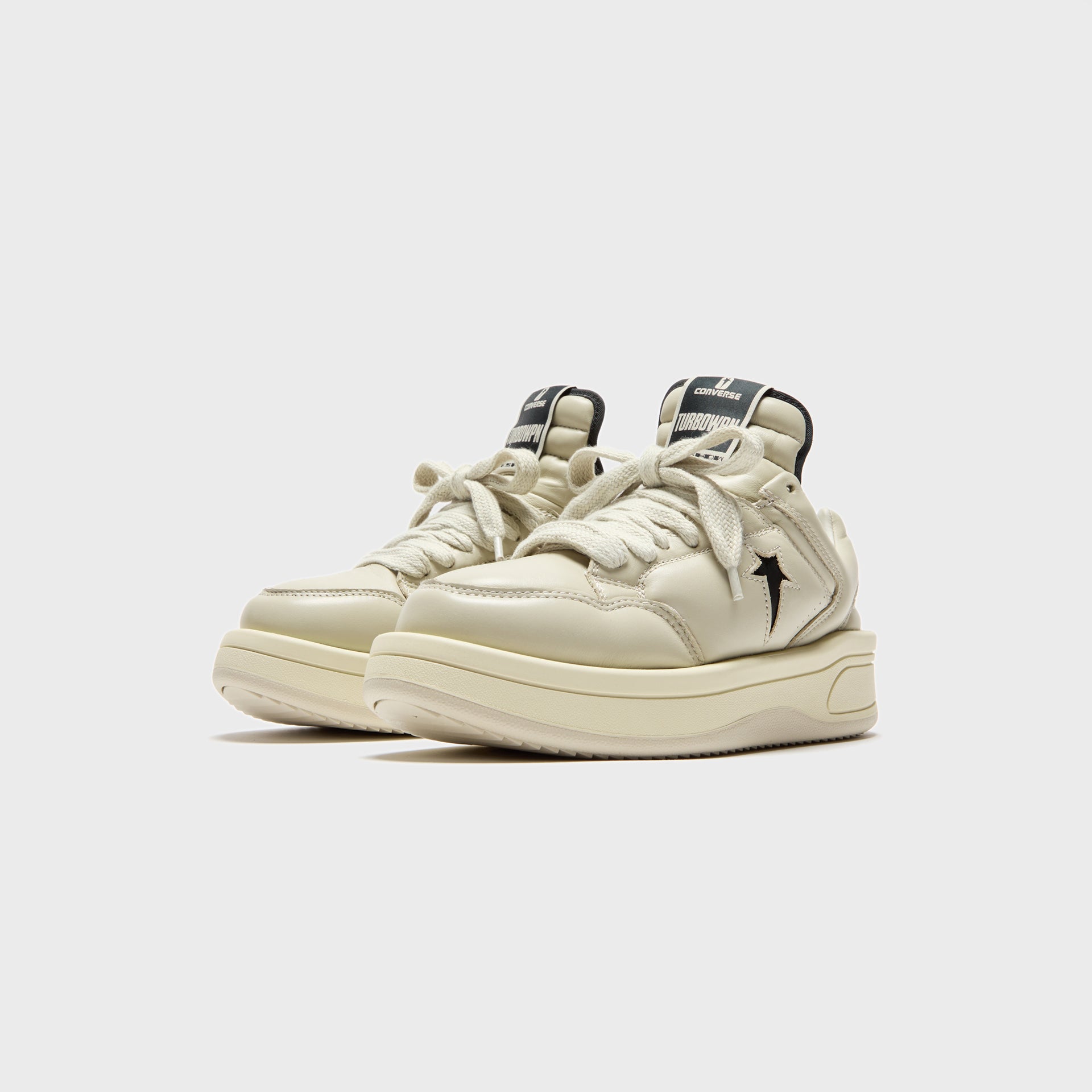 Rick Owens x Converse DRKSHDW Turbowpn Ox - Pelican / Black / Cloud Cream