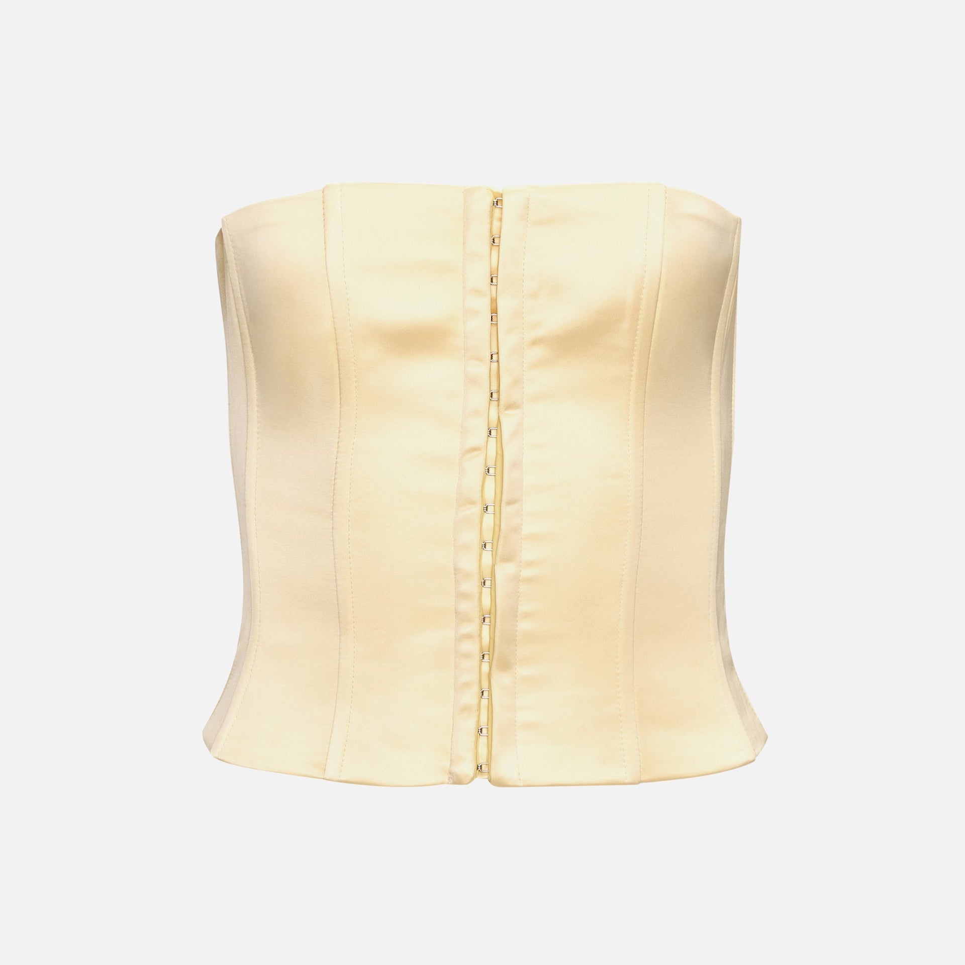 GUIZIO Satin Corset - Creme