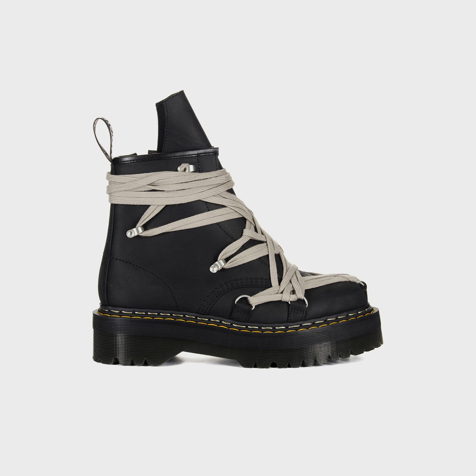 Dr. Martens x Rick Owens DRKSHDW 1460 Quad Sole Megalace® Boot - Black