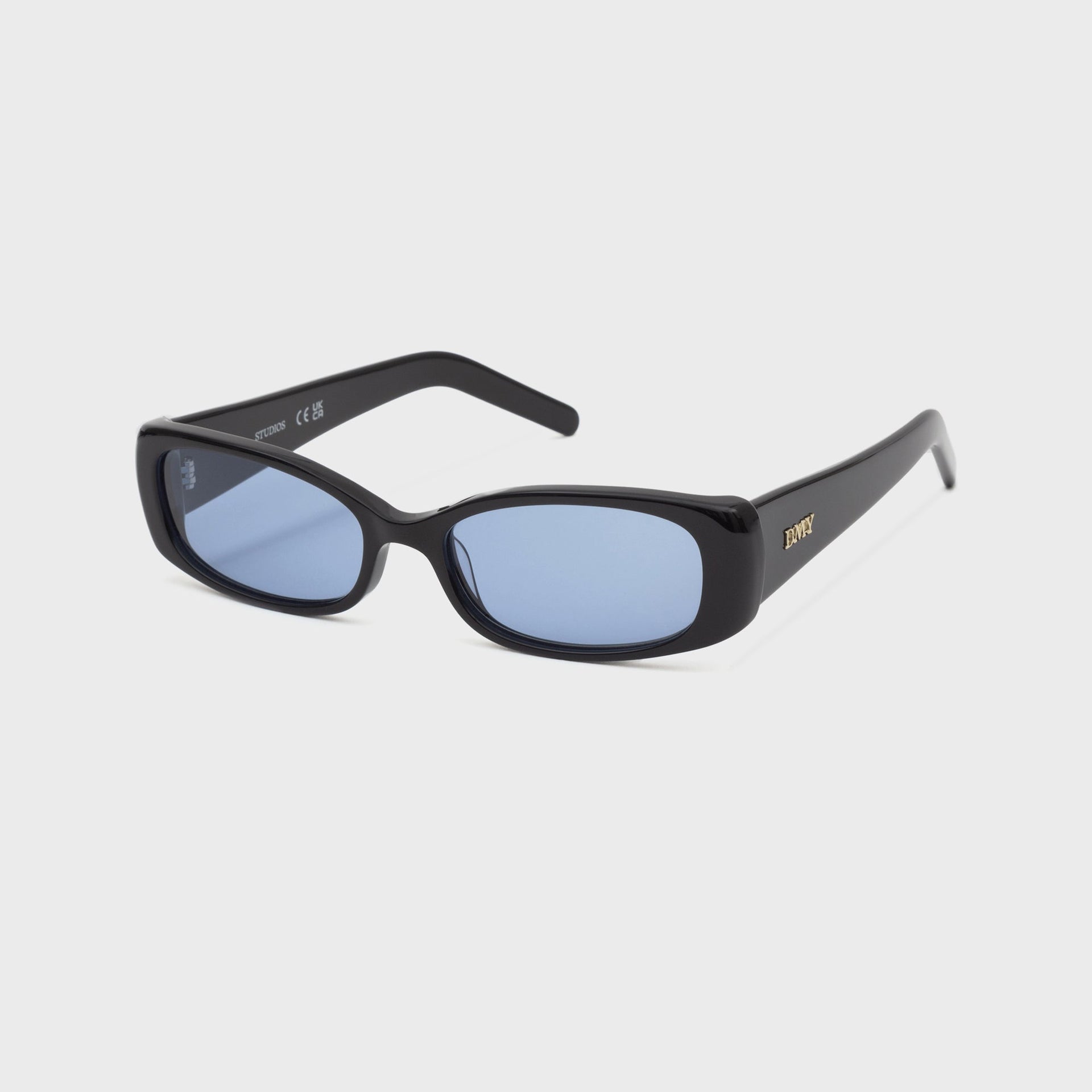 DMY Studios Billy Frames in Black / Blue Lens