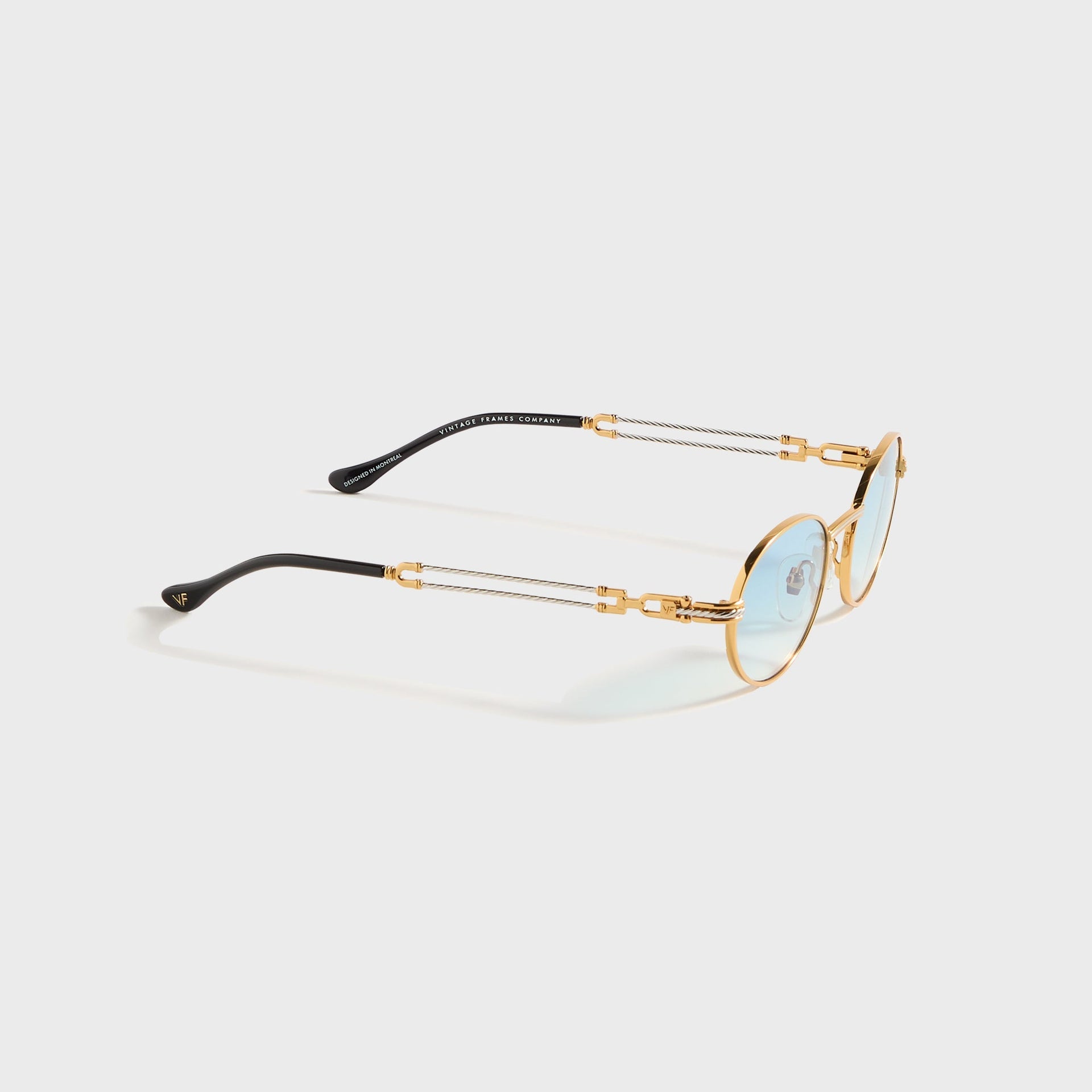 Cadres Vintage Frames Pac Double Rope Edition 18KT Bicolore - Or / Bleu Pastel