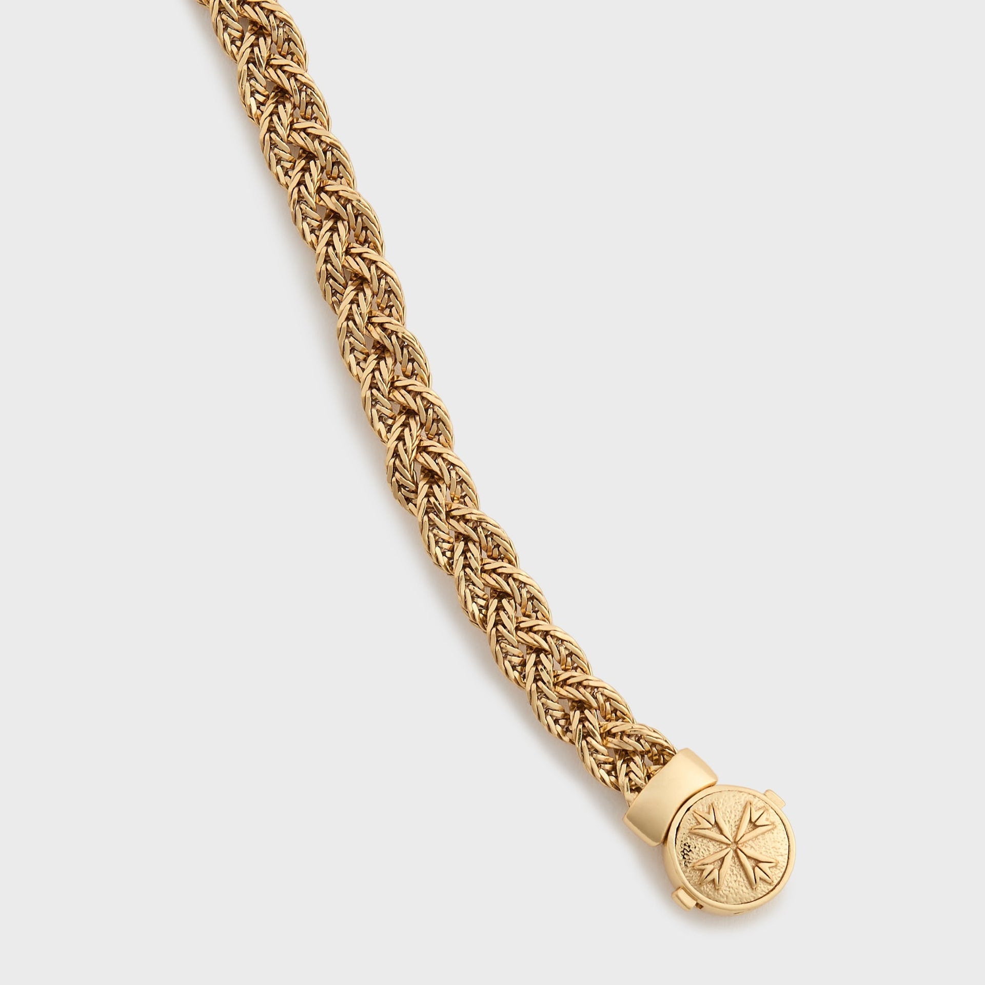 Bracelet tressé en or à facettes diamantées Emanuele Bicocchi, petit modèle - Or
