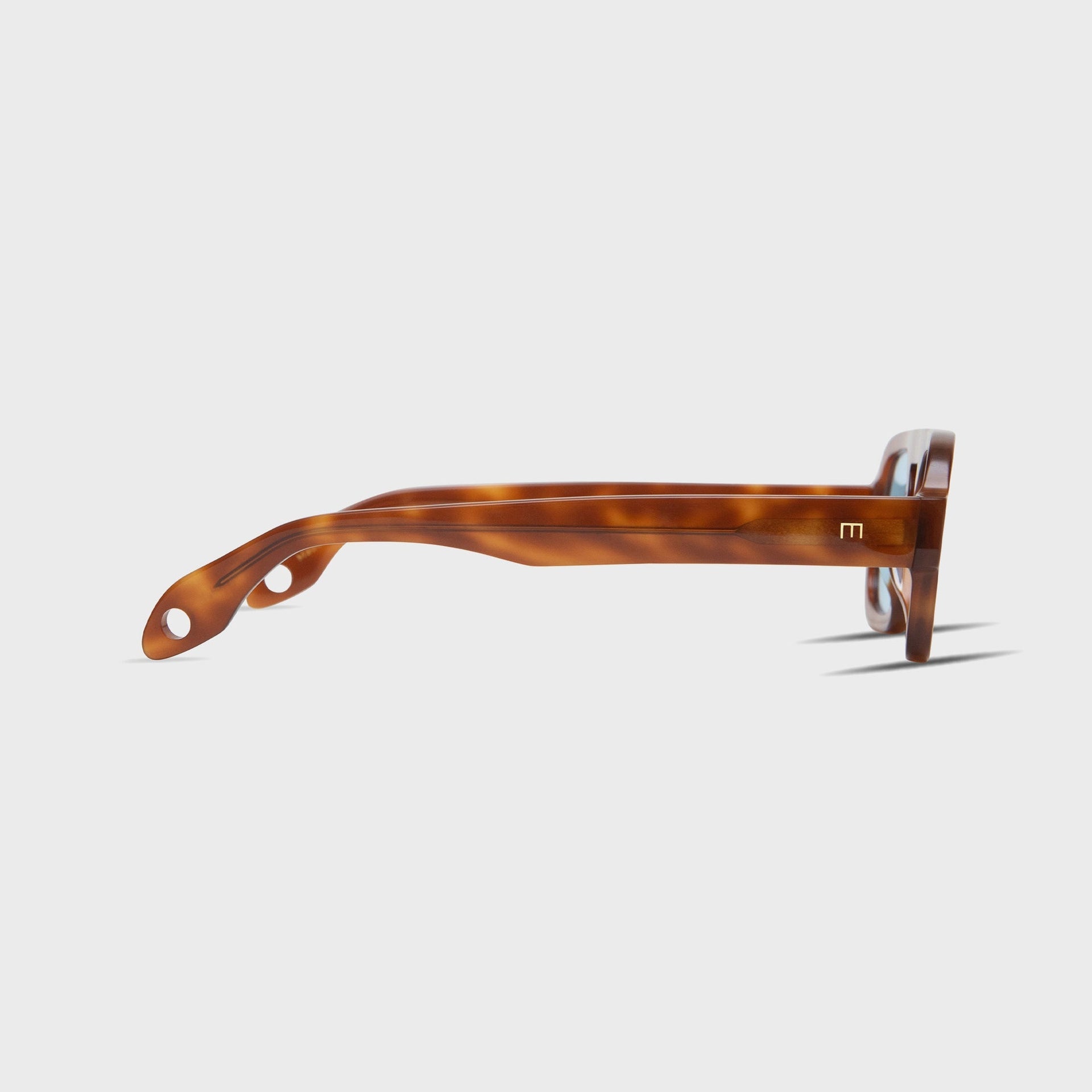 Elisa Johnson Jane Mini in Light Brown / Blue Lens