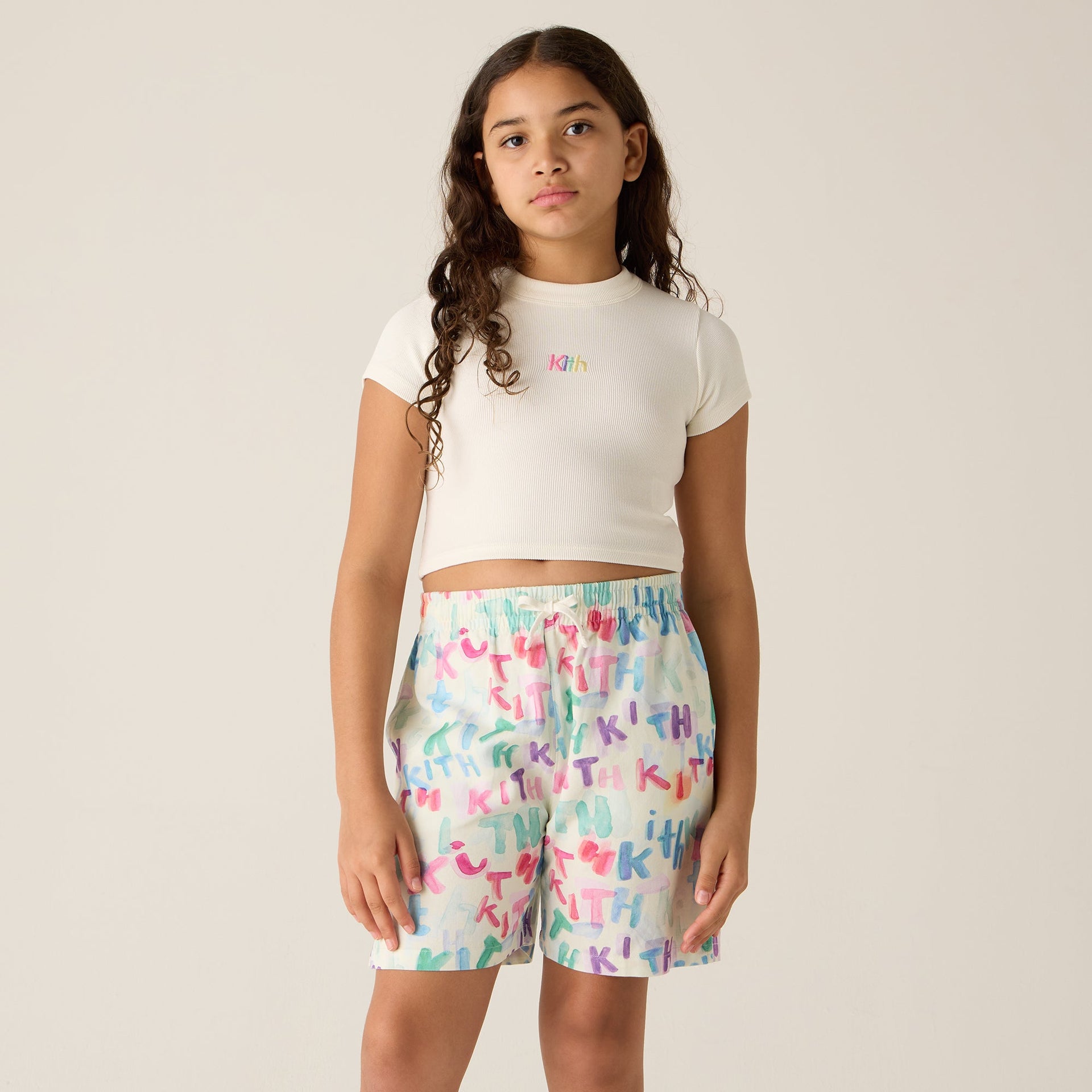 Kith Kids Rib Mulberry Tee - Silk