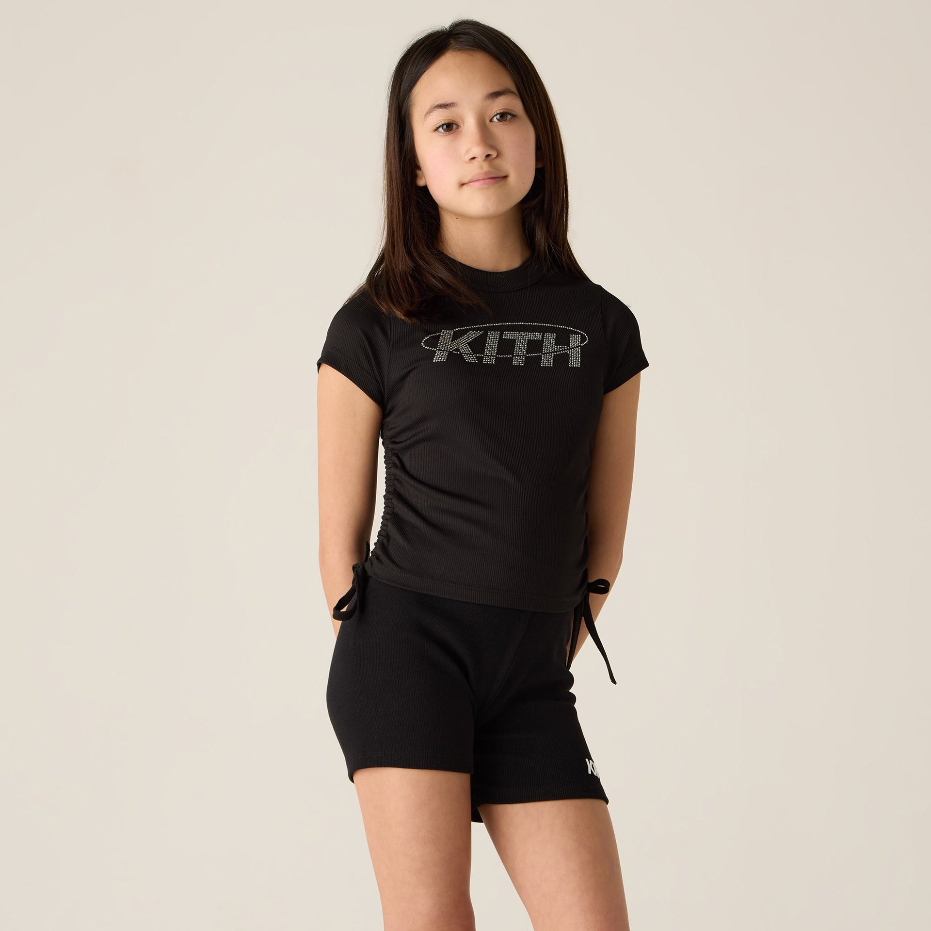Kith Kids Ruched Mulberry Tee - Black