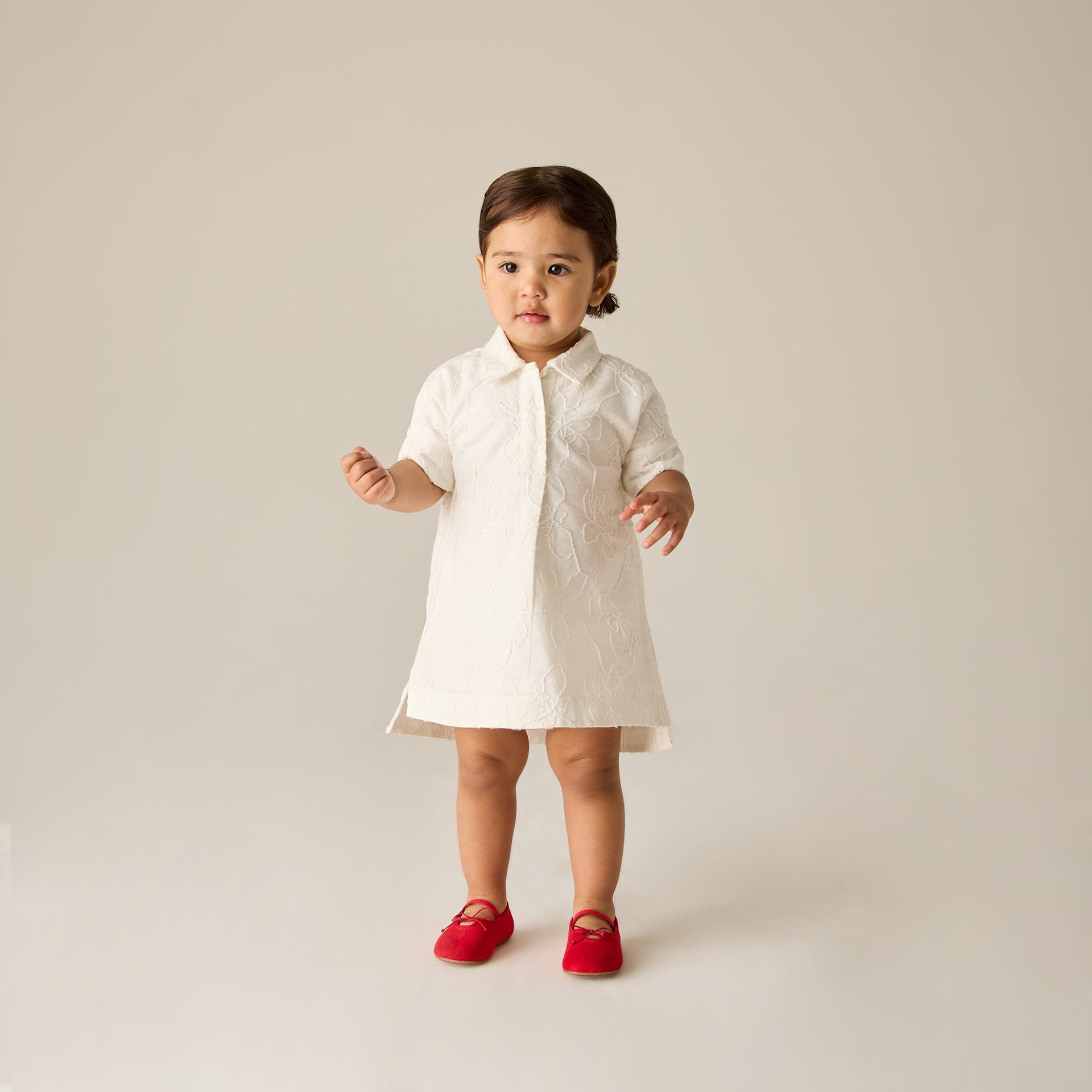 Kith Baby Iris Katya Dress - Sandrift