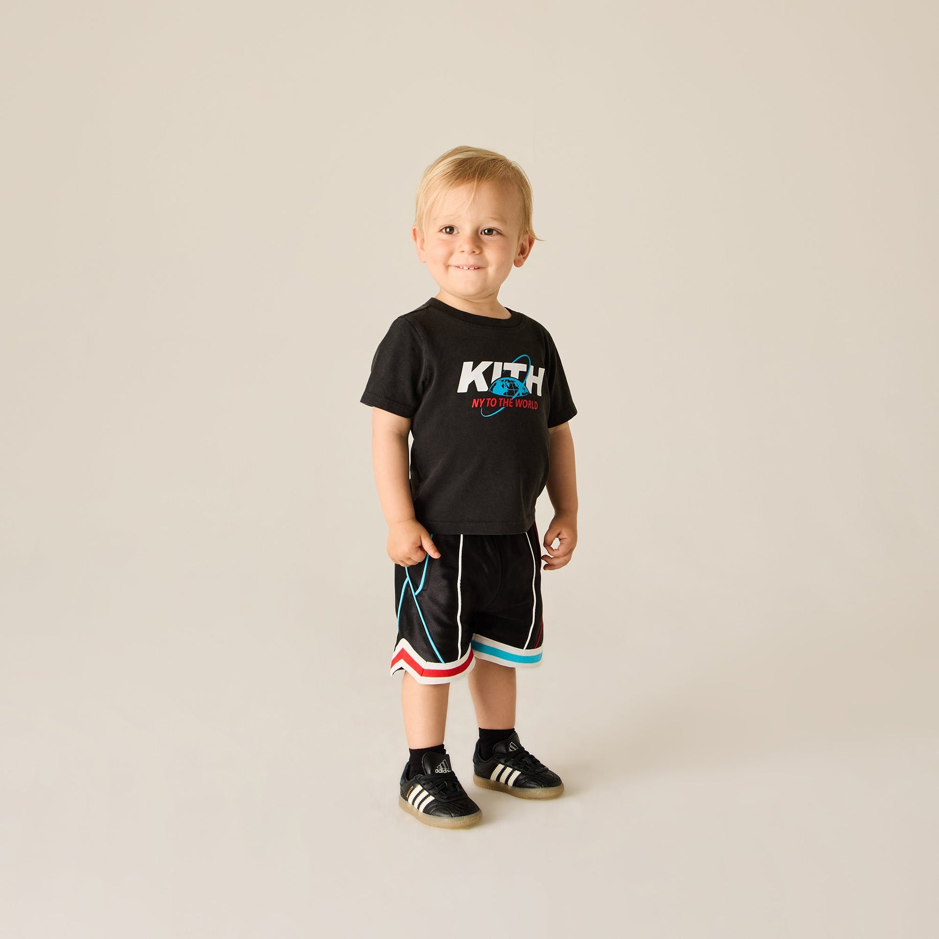 Kith Baby New York to the World Unisphere Vintage Tee - Black