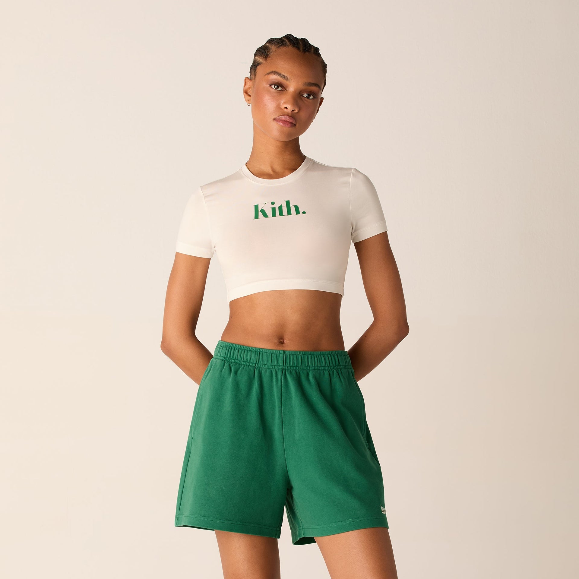 Kith Women Misha Super Crop Tee - Silk