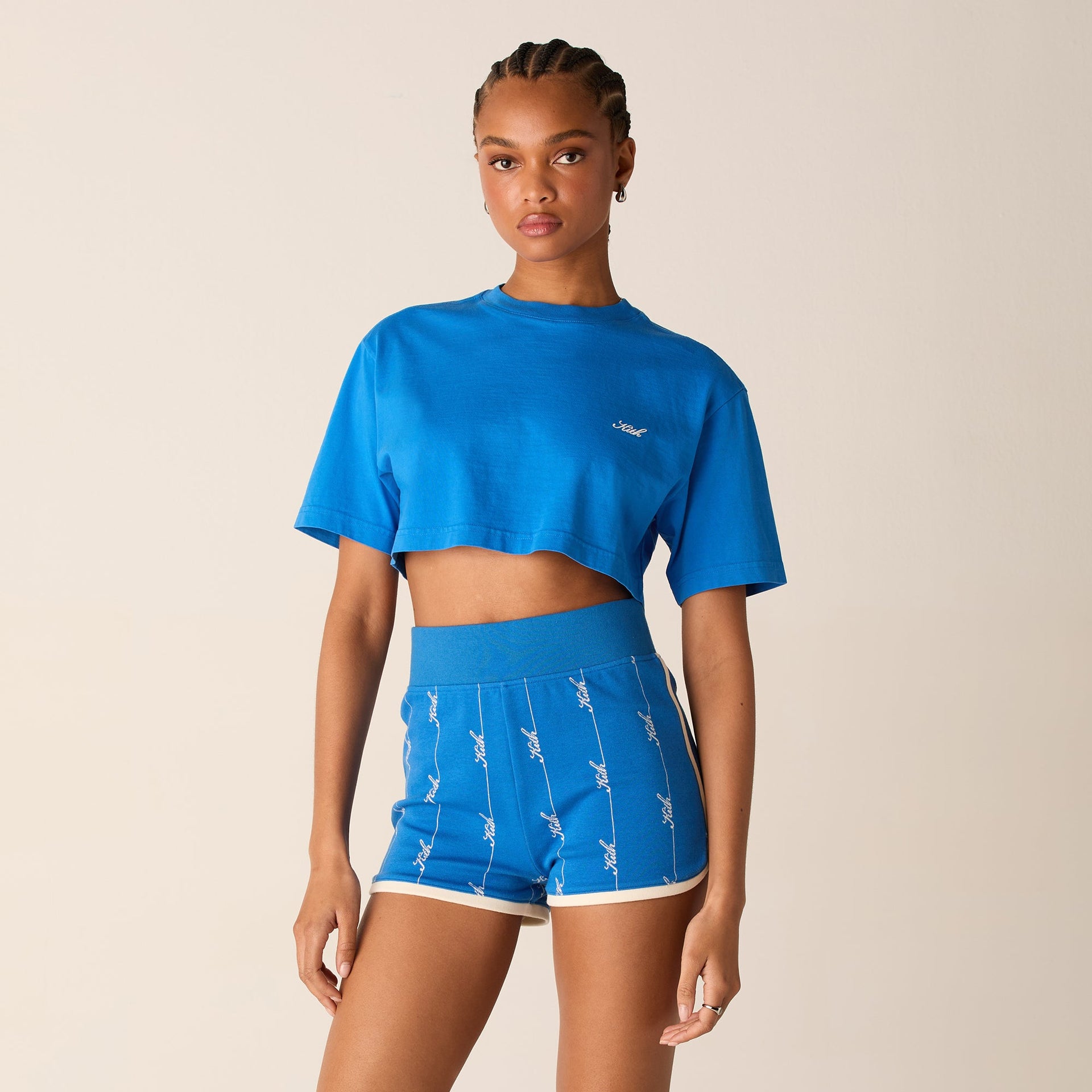 Kith Women Fei Cropped Tee - Royal