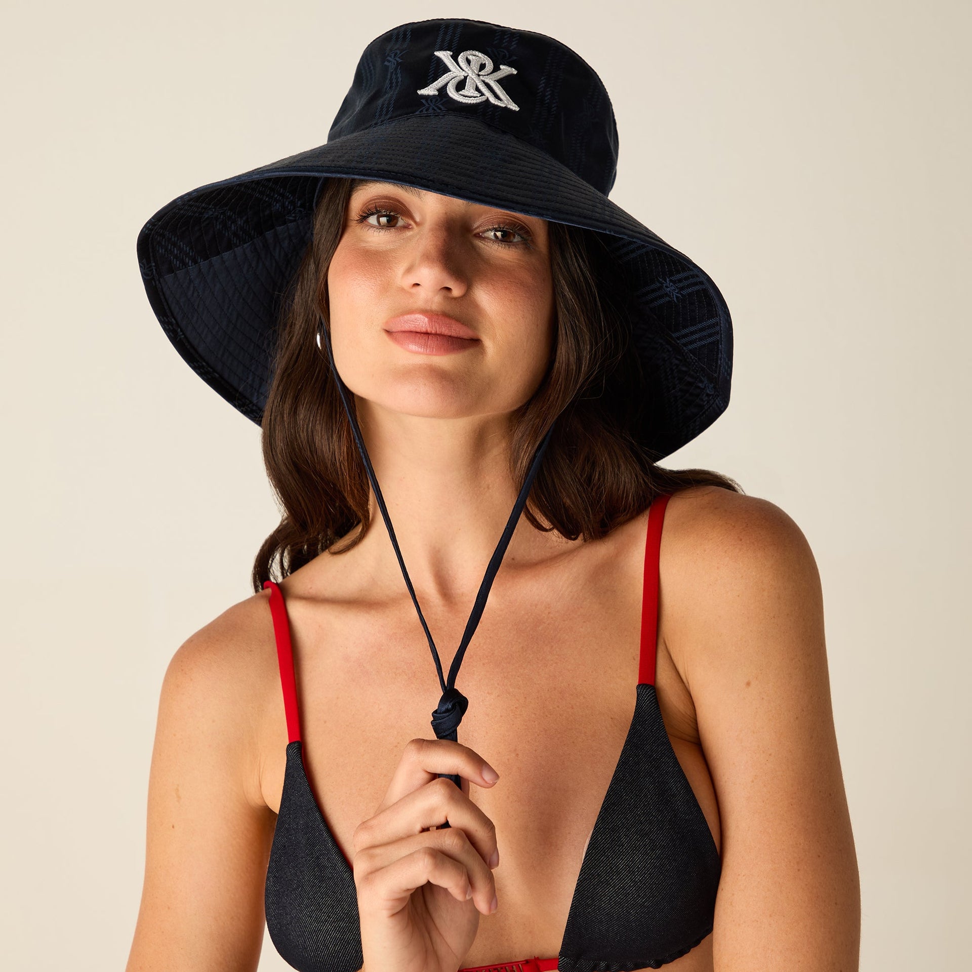 Kith Women Printed Silk Senara Sun Hat - Nocturnal