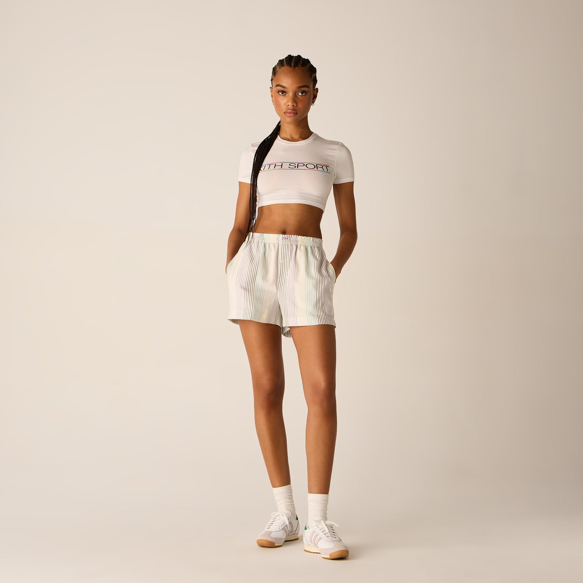 Kith Women Ida II Seersucker Boxer Short - Mykonos