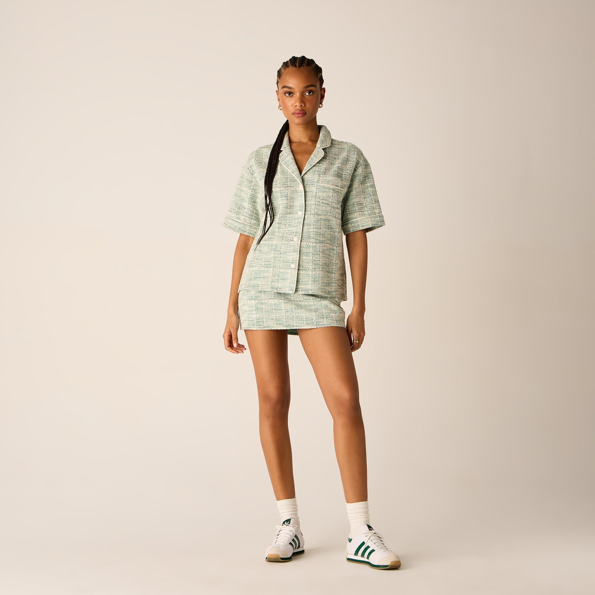 Kith Women Tweed Sven Skort - Mykonos