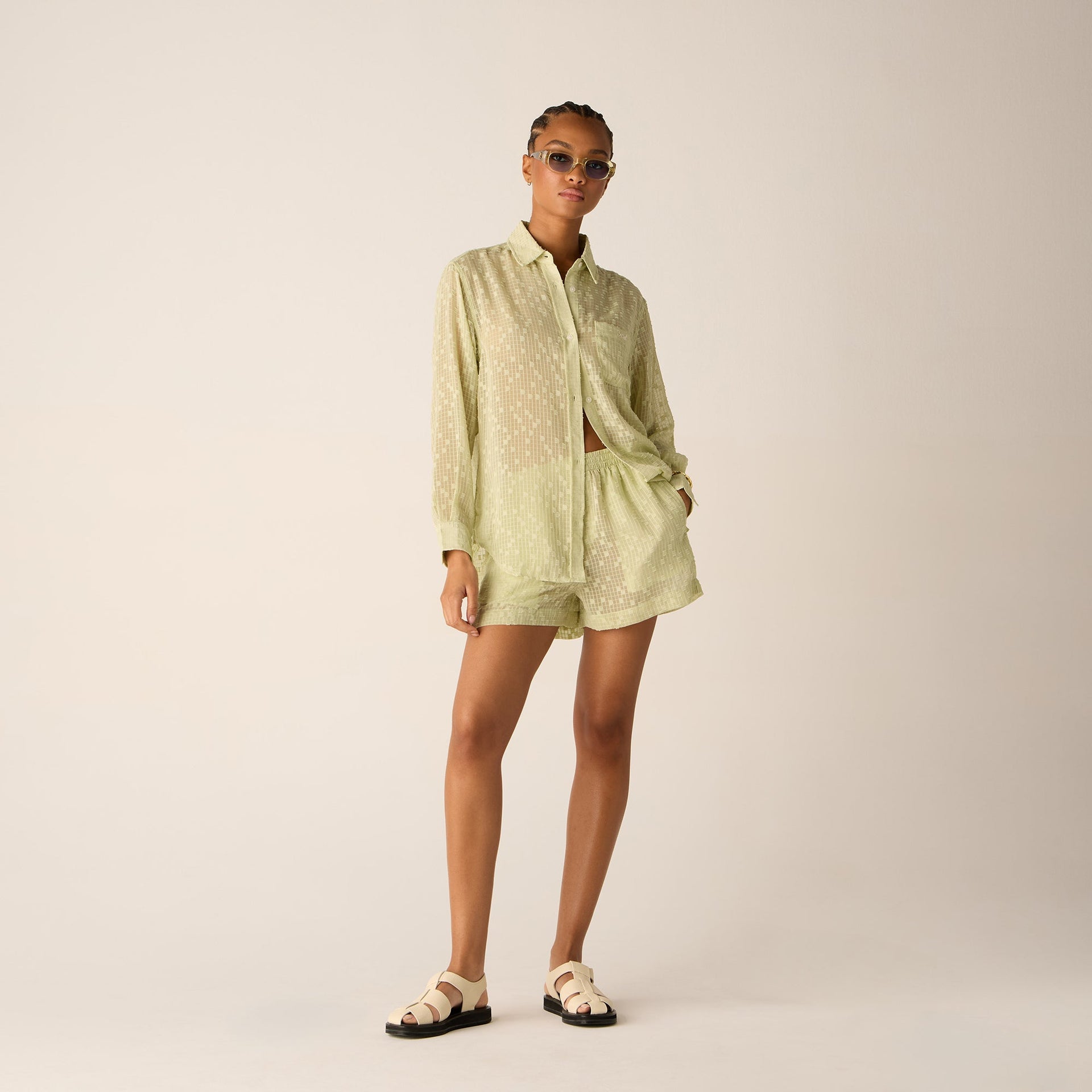 Kith Women Ora II Clipped Jacquard Shirt - Vera