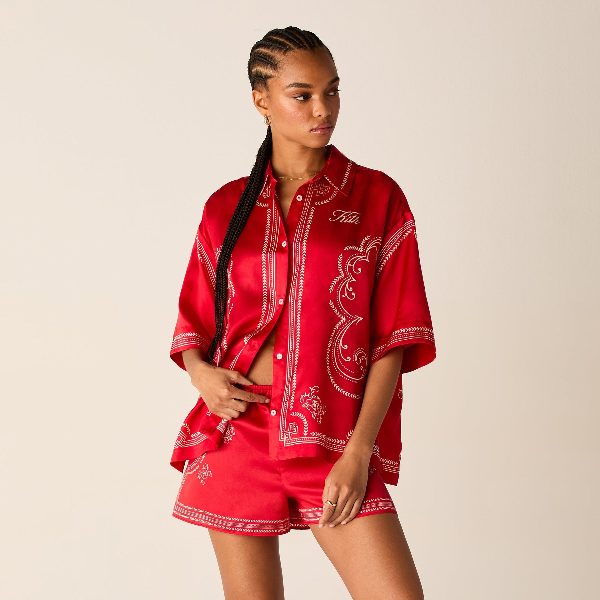Kith Women Mari Medallion Shirt - Fame